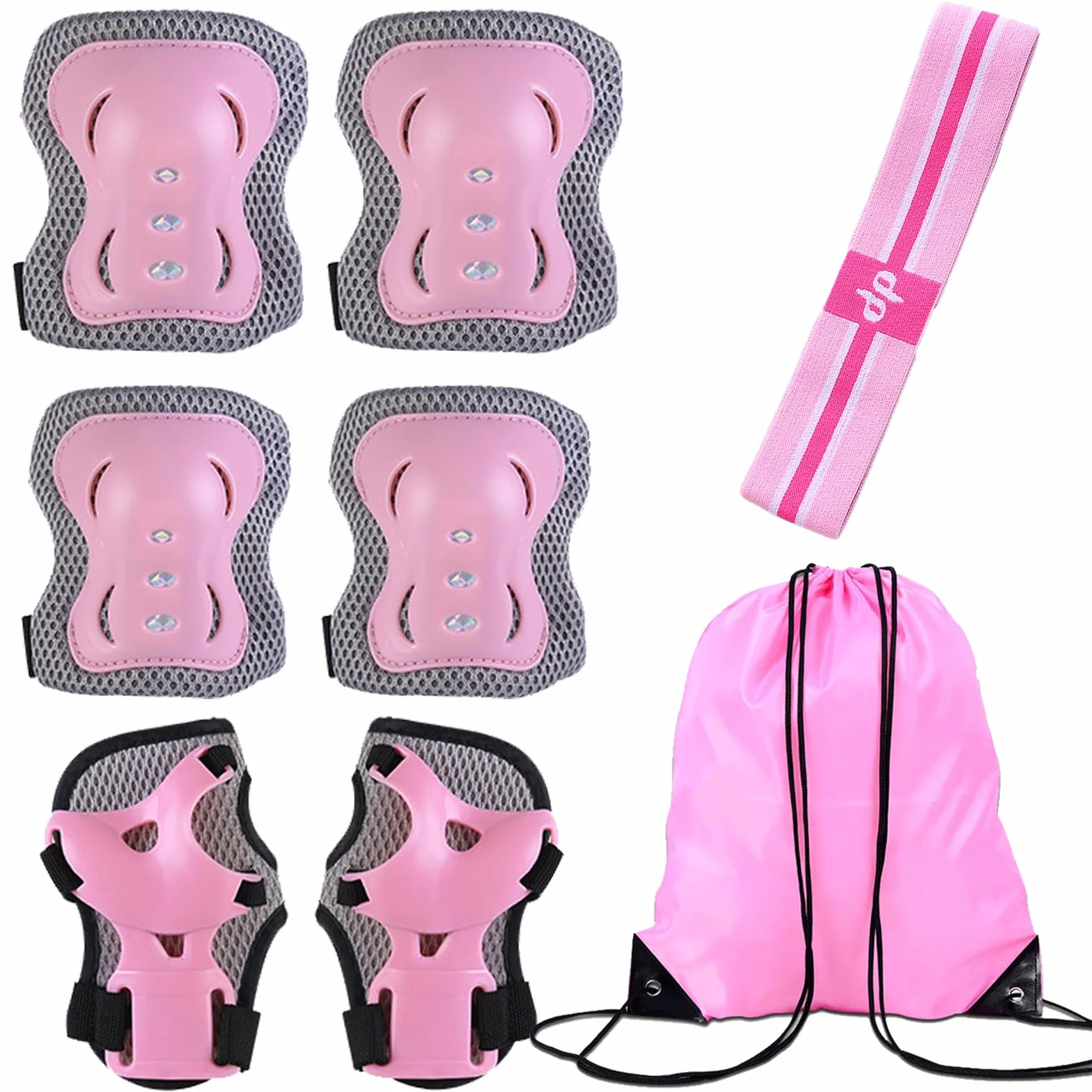 Kids Knee Pads Elbow Pads Wrist Guards Set Protective Gear for Roller Skates Skateboard Bike Age 3-10