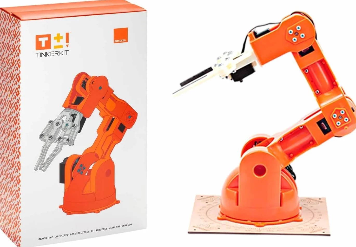 Arduino Tinkerkit Braccio Robot [T050000_AEU] Brazo robótico programable para automatización y proyectos educativos