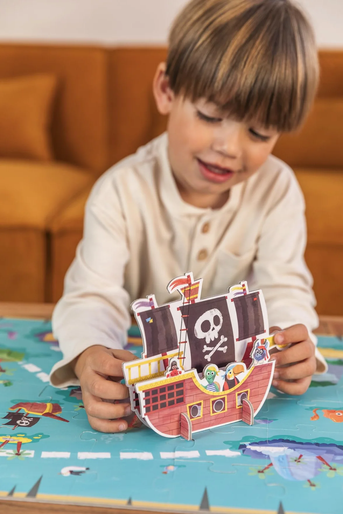 Goula Puzzle XXL Piratas - para niños a Partir de 4 años