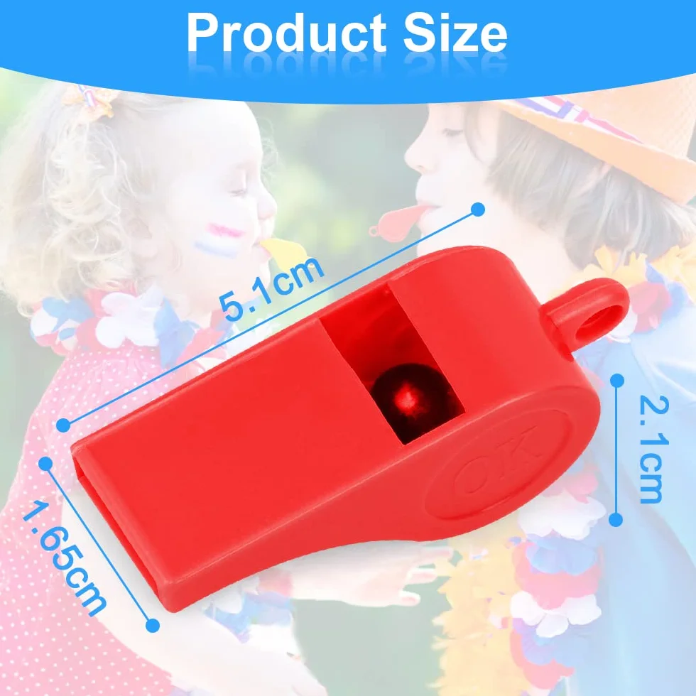 Vicloon Silbatos Plástico con Cordón para Niños Entrenadores Salvavidas