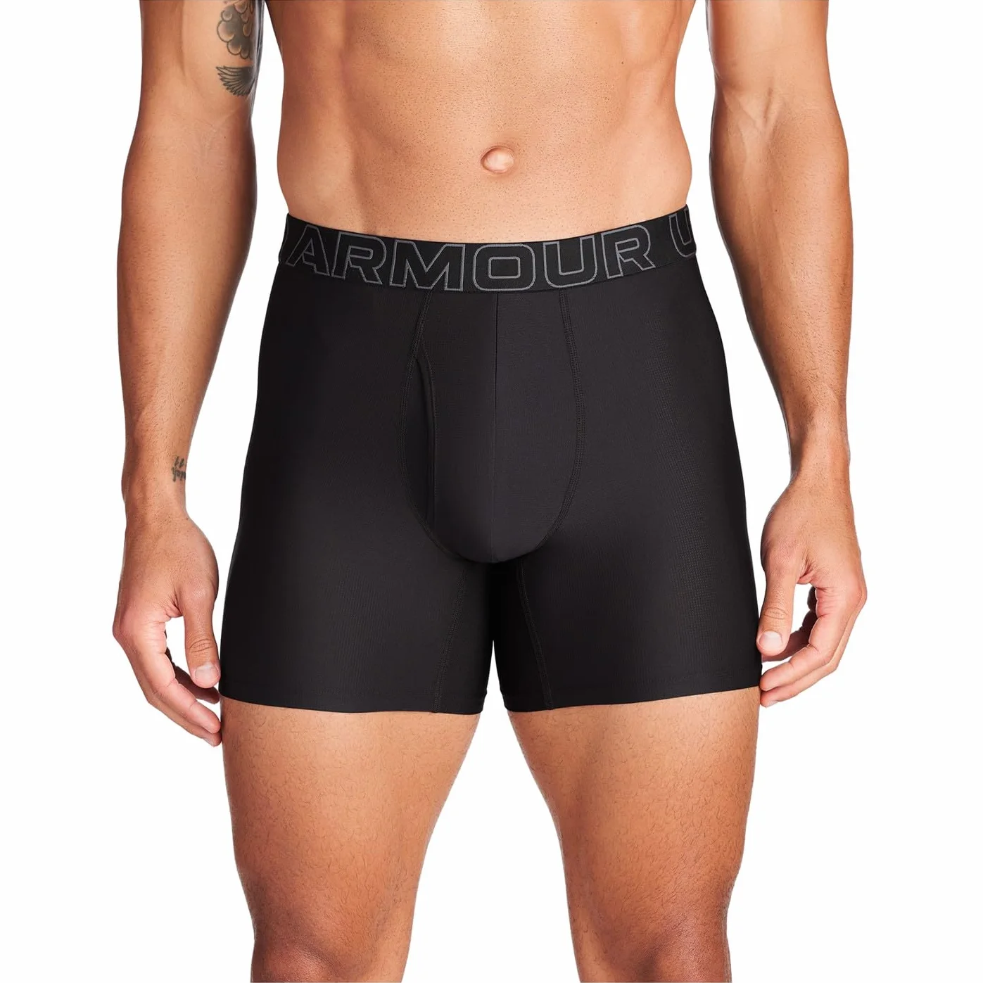 Under Armour Pack de 3 Bóxers Tech Mesh para Hombre, Largo de Pierna 15 cm, Transpirable