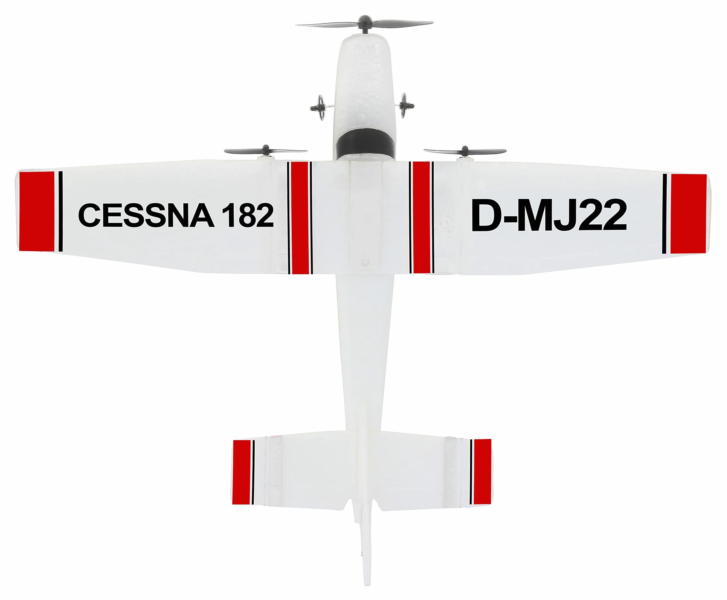 Jamara Cessna 182 Avión 2,4GHz Gyro 2CH - Modelo de Avión Teledirigido, Avión por Radiocontrol, con Giroscopio, Vuelo Estable, Vuelo automático, En Microespuma Flexible, para Principiantes