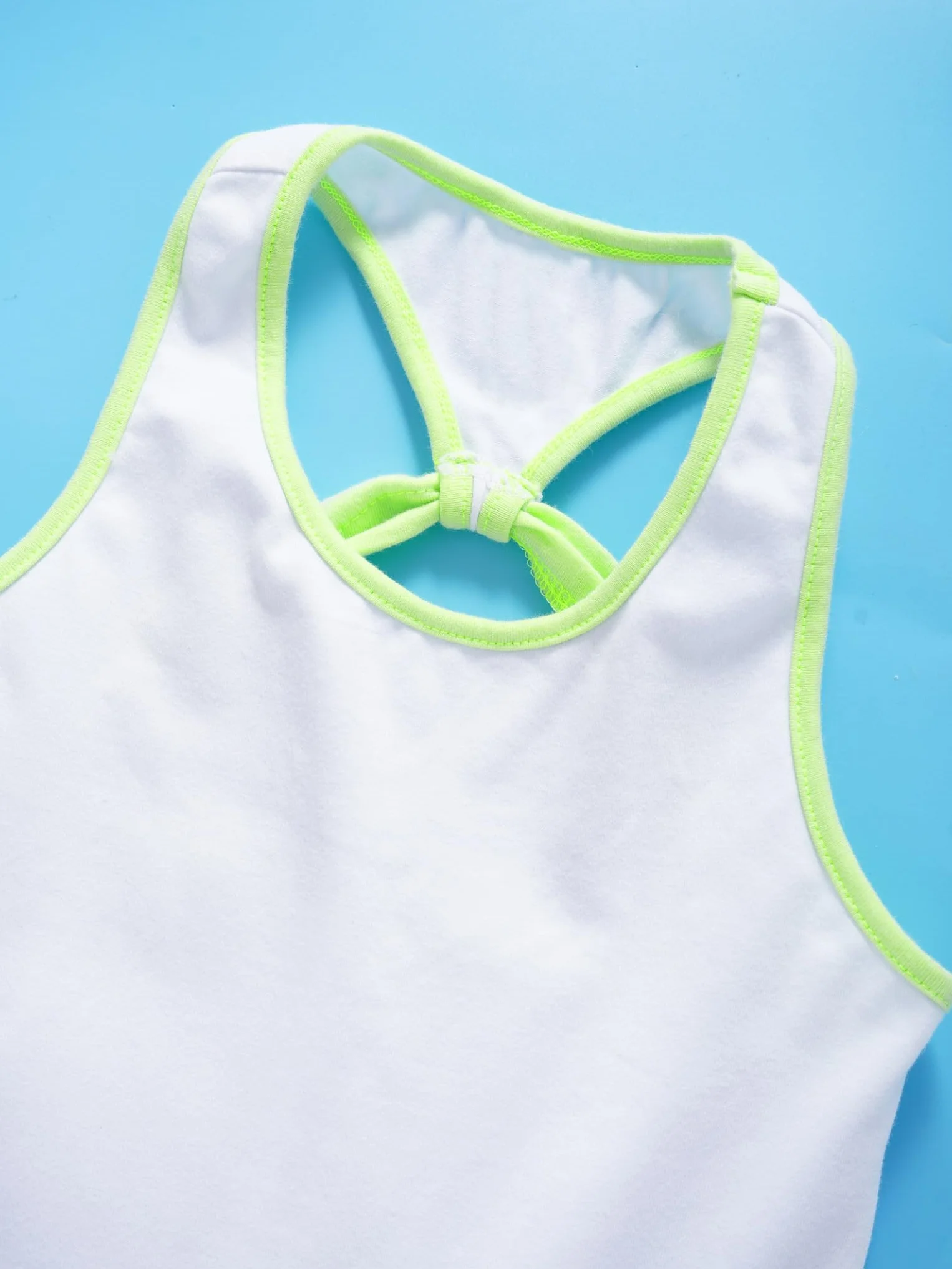 Vestido de tenis para niña 2 piezas sin mangas plisado elástico con pantalones cortos