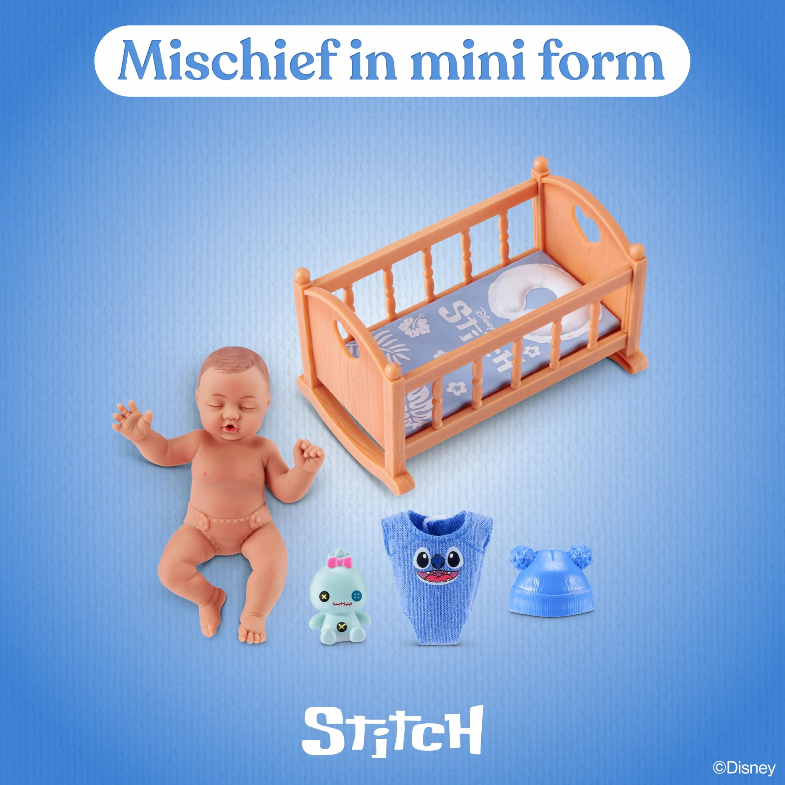 My Mini Baby Disney Series 1 2 Pack de ZURU – Muñeca Bebé Disney Coleccionable en Cápsula Misteriosa con Accesorios, Juguete Miniatura Realista para Niñas de 3+ Años