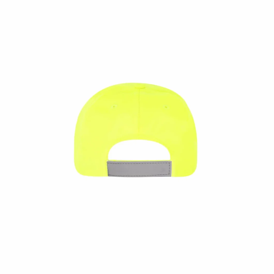 Gorra Niños Alta Visibilidad Amarillo Neón Reflectante Seguridad Protección Solar Talla Ajustable