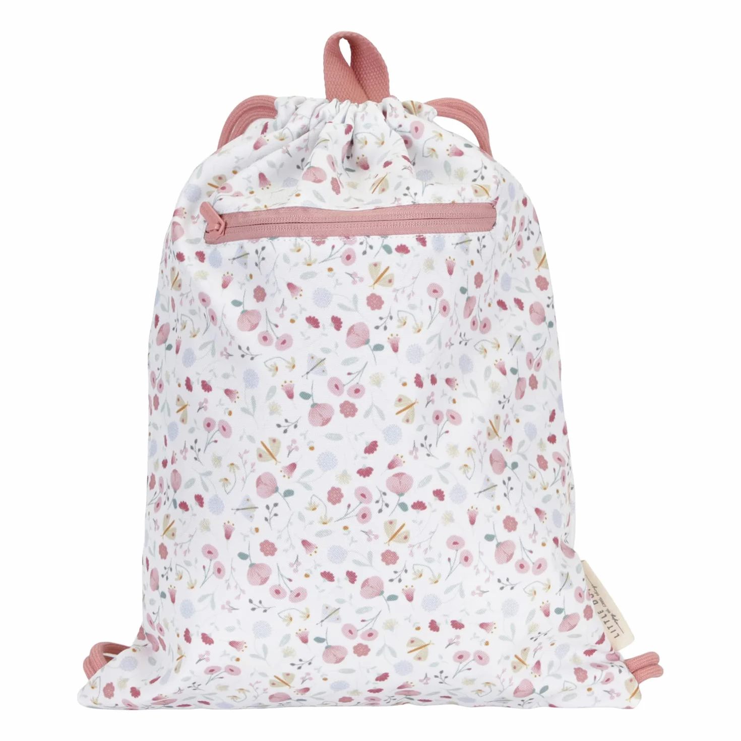 Little Dutch Bolsa de deporte infantil 38 x 29 cm flores mariposas multicolor