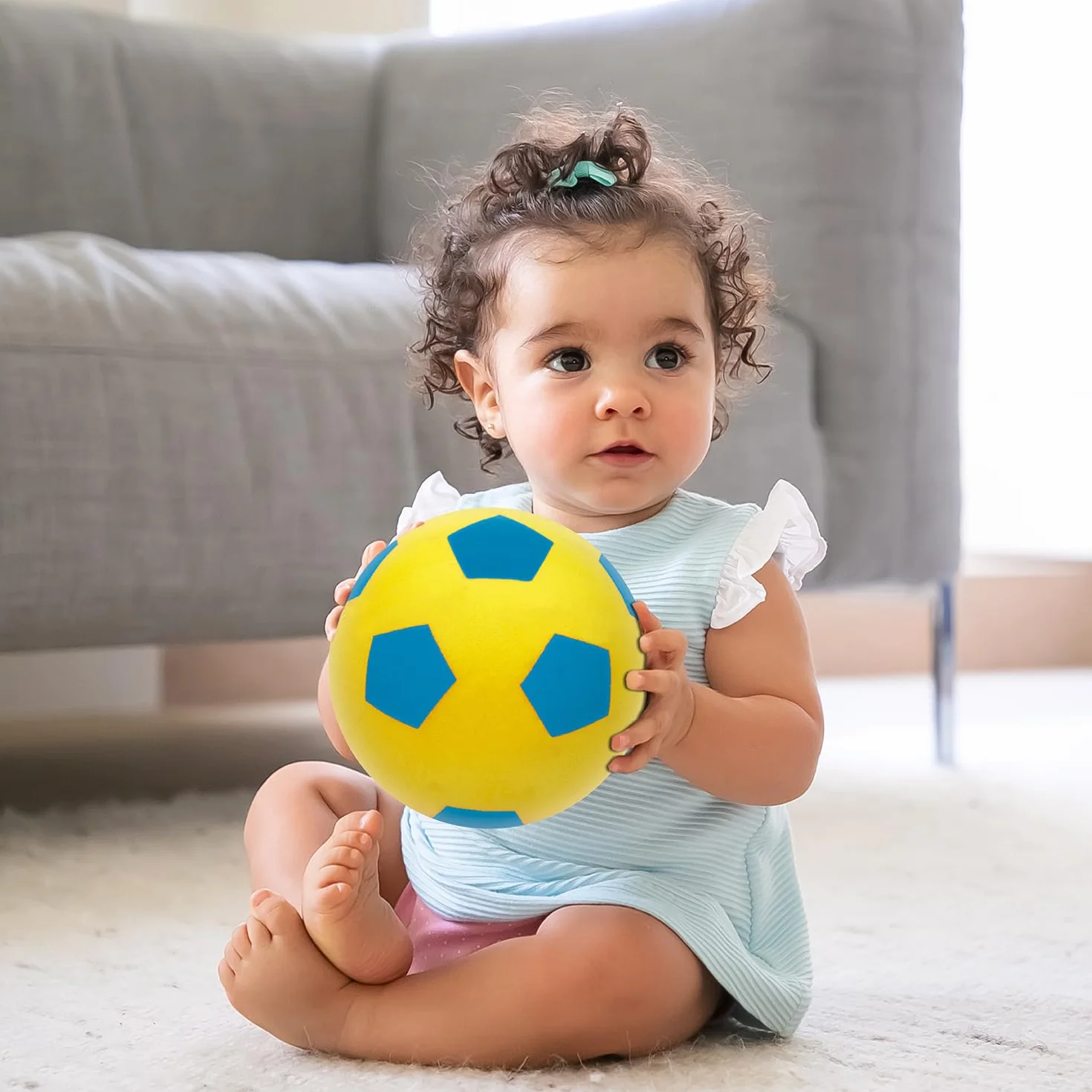 Mondo Toys - SOFT BALL 140 - Pelota esponja diámetro 14 cm - 1 pelota en esponja suave - colores variados - 07851