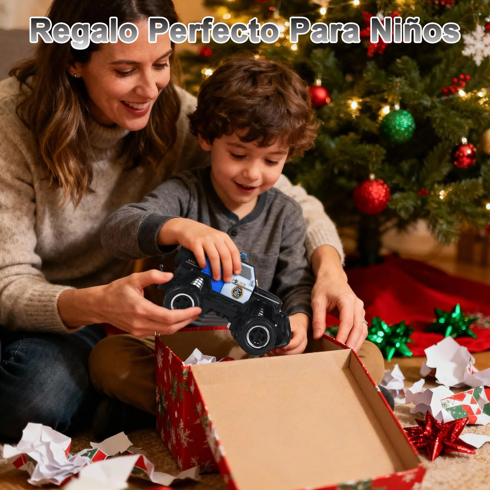 Pup Go Coche Teledirigido para Niños 3+ Años, Niños, Rápido RC Coche de Juguete, Coche Radiocontrol Coche de Policía Niña, Radio Control de Coches Juegos Regalos Cumpleaños