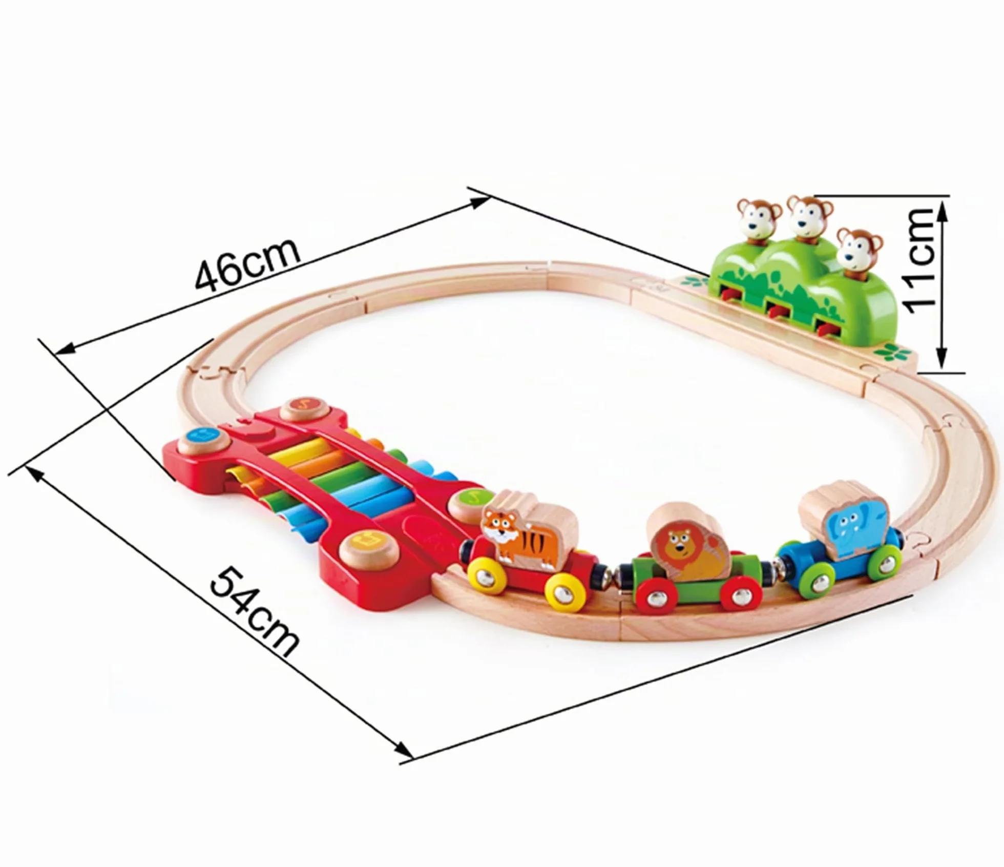 Hape Ferrocarril Música y Monos - Tren de la Jungla con Xilófono y Sorpresas Interactivas