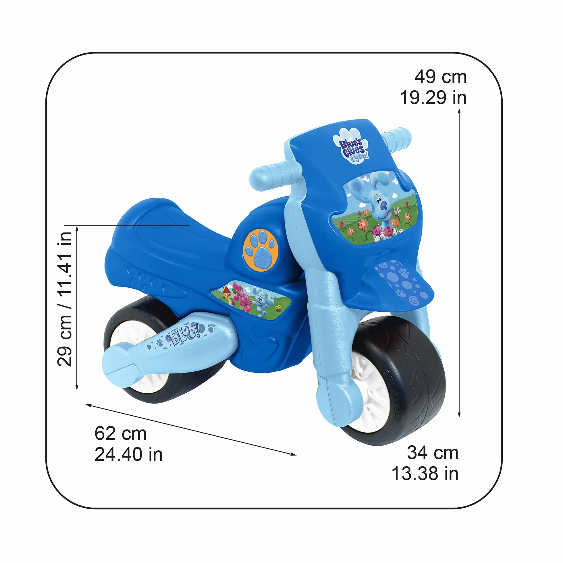 FEBER Motofeber 1 Blue Clues - correpasillos para Niñas y Niños de 18 Meses en Adelante (Famosa 800013301)