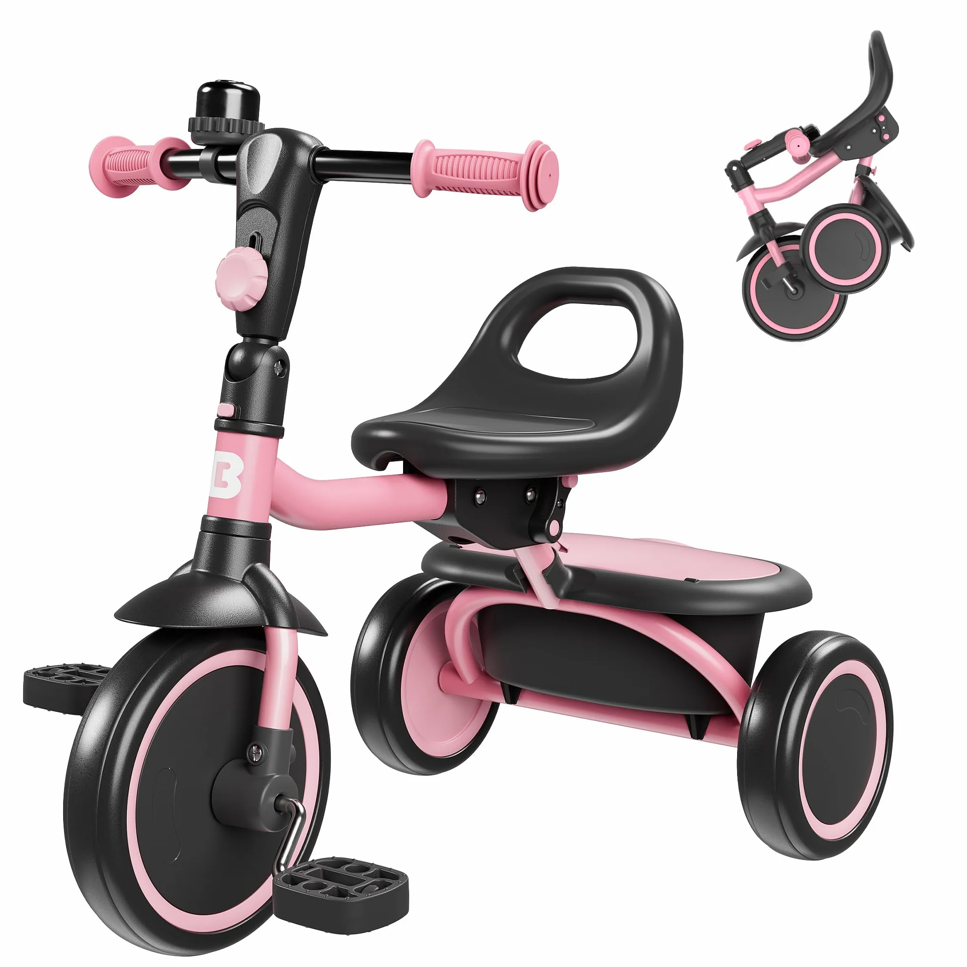 besrey Triciclo para Niños de 18 Meses a 5 Años, Triciclo para Niños Pequeños, Regalo y Juguetes para Niños y Niñas, Triciclos para Niños Unisex