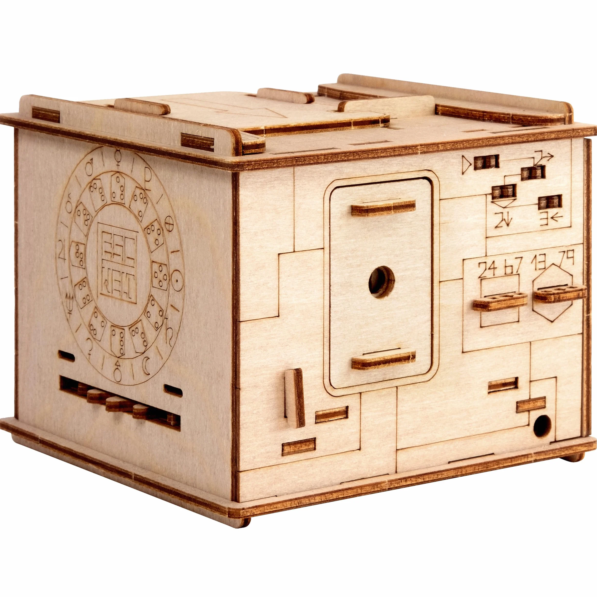 ESC WELT Space Box Caja Rompecabezas de Madera con Compartimentos Ocultos
