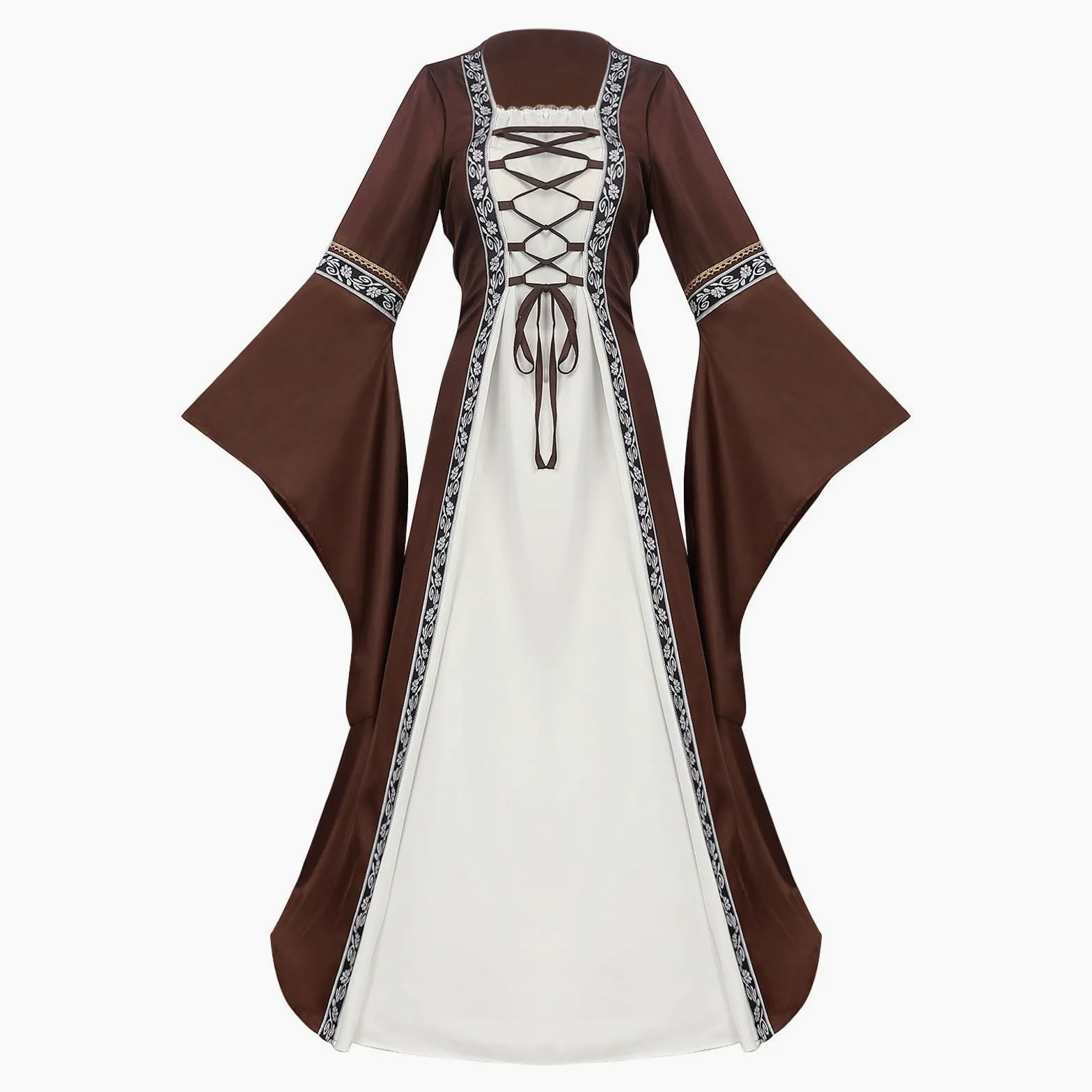 Disfraz Medieval Mujer Vestido Vestidos Medievales Disfraces Victoriana Dress Victoriano Talla Trajes Renacentista Vestidosfalda Halloween Epoca Ropa Grande