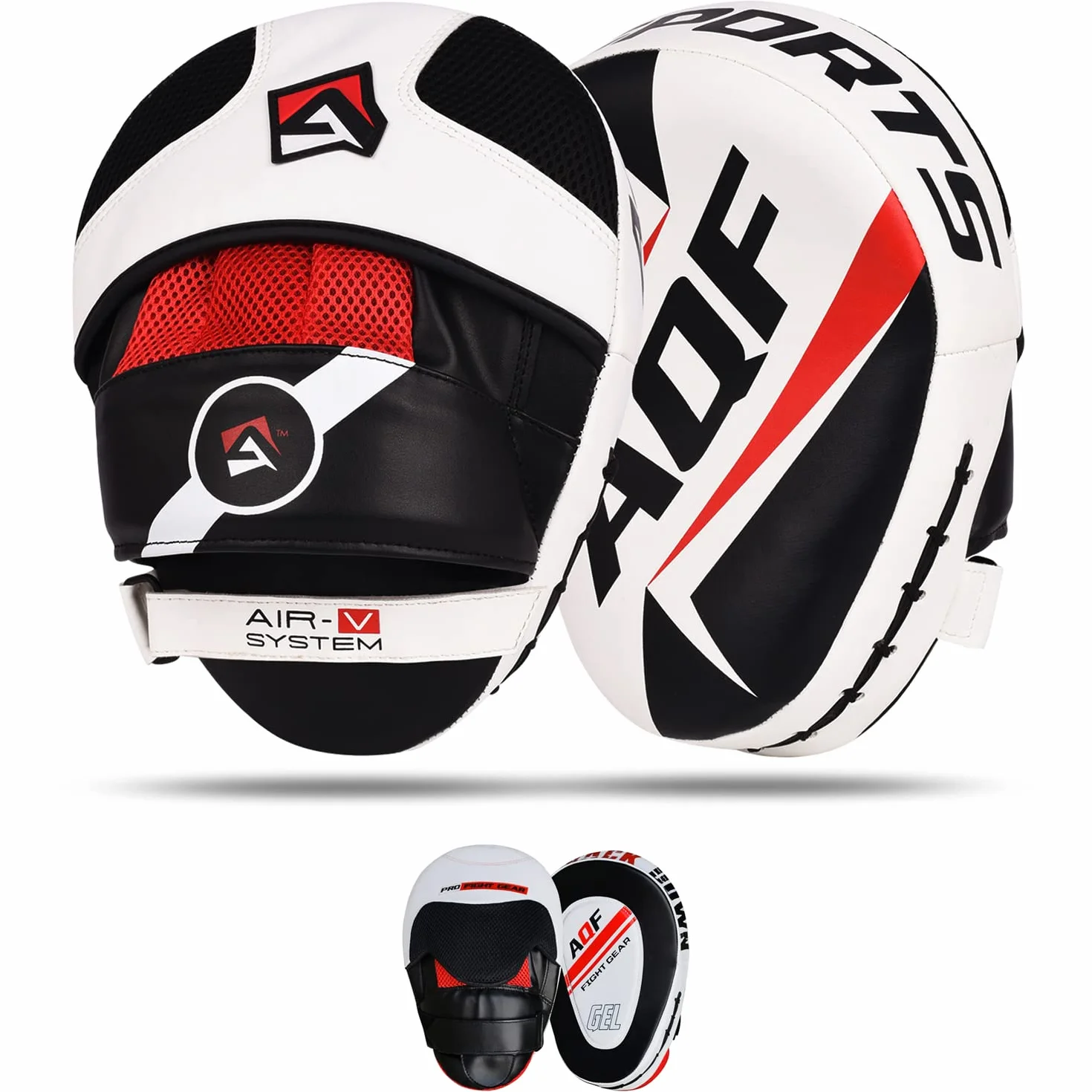 AQF Manoplas Boxeo Guantes Cuero Rex Gancho Jab Combate Defensa Personal MMA Muay Thai Kick Boxing