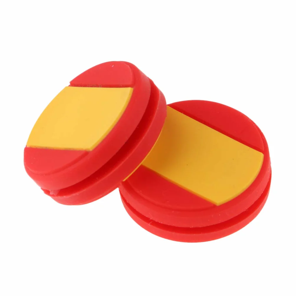 Baosity 2 Unids Amortiguador de Vibración para Raqueta de Tenis, Protección de Codo, Bandera España, 24x8mm