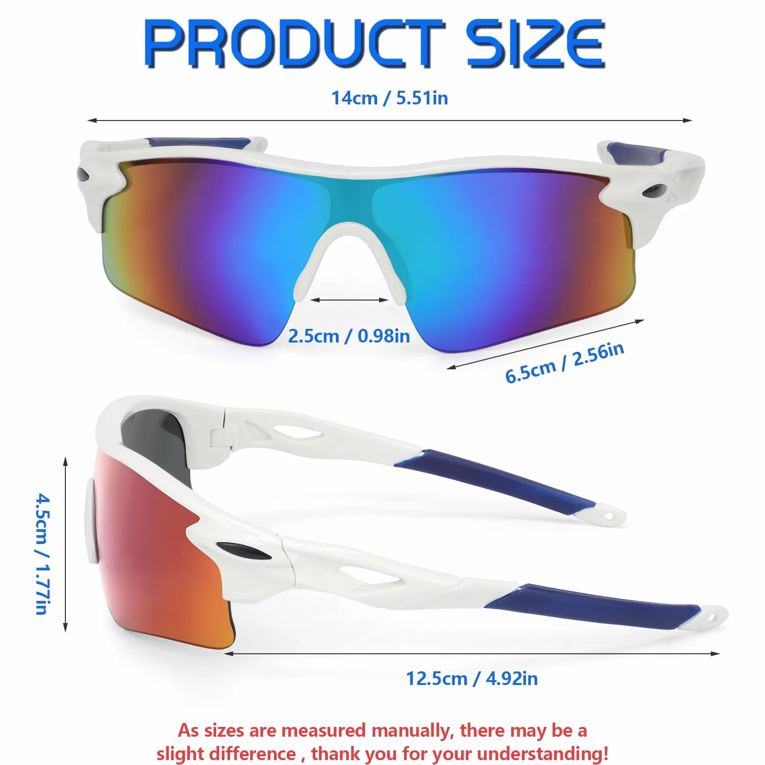 Gafas de Sol Deportivas para Niños Ciclismo Running Protección UV 400 Lote de 2