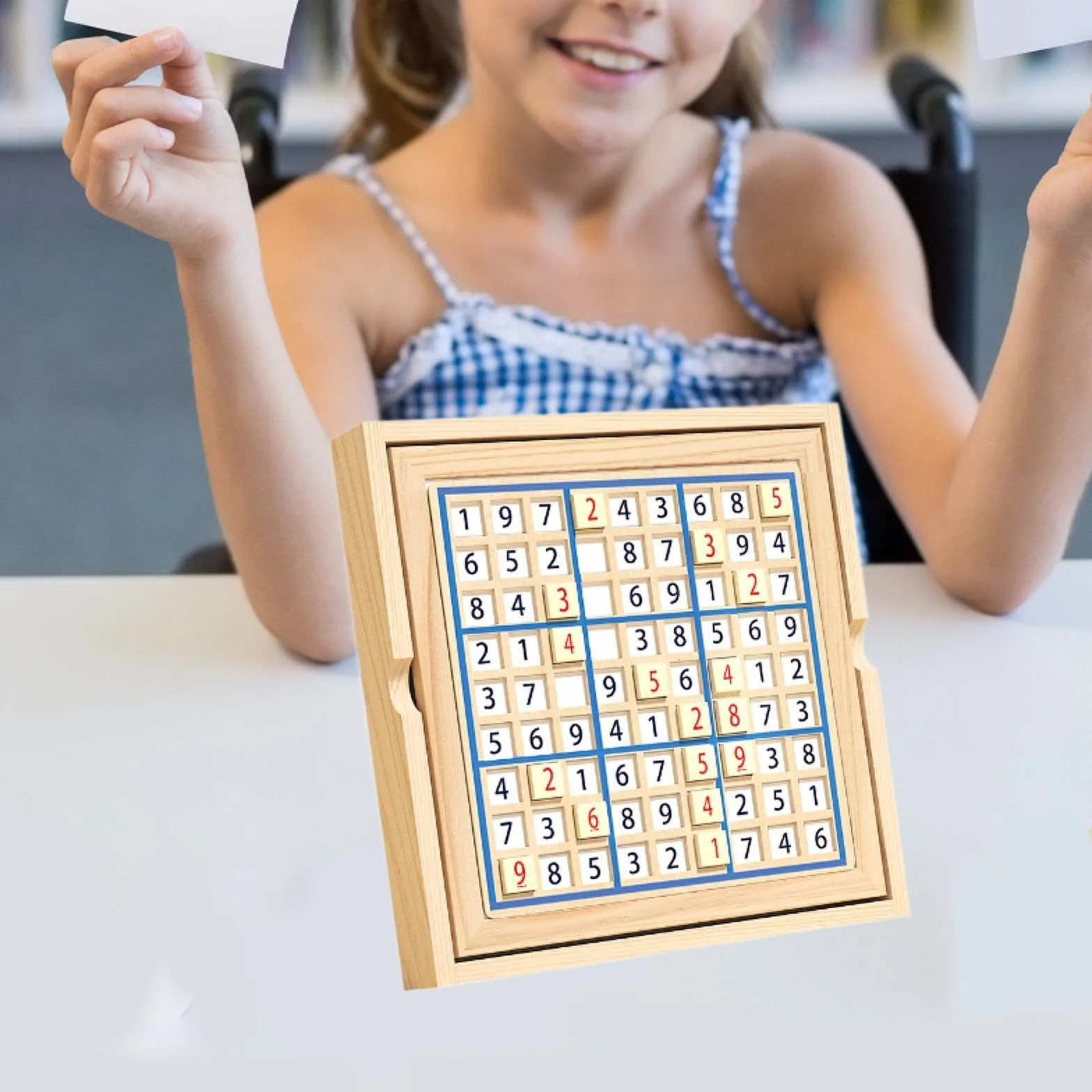 Juego de Rompecabezas Sudoku de Madera para Niños 1-3 Años