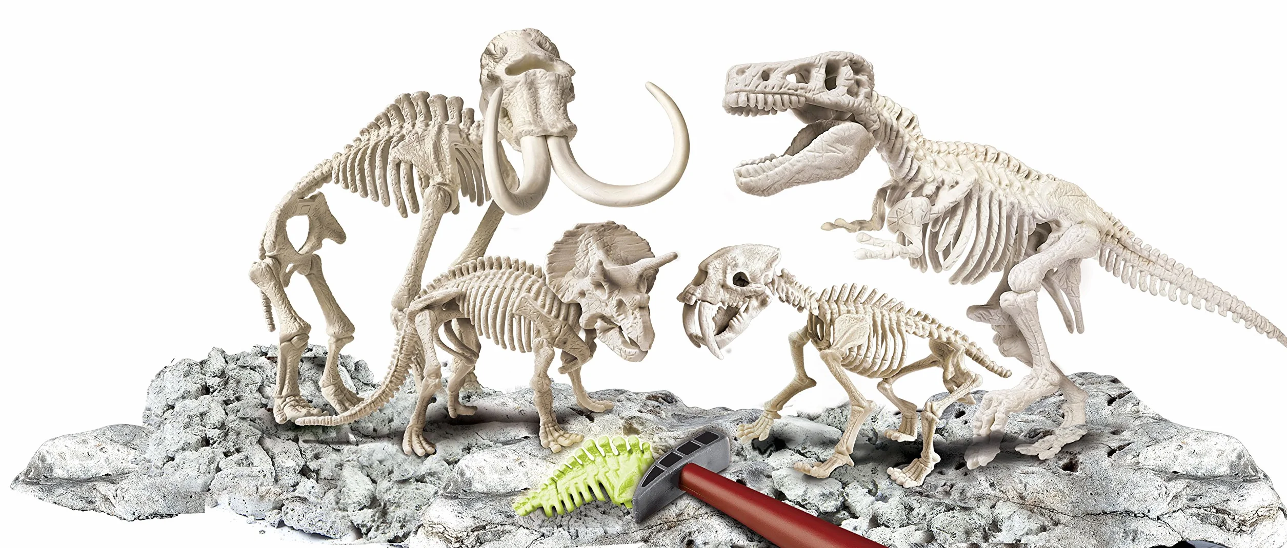 Clementoni Arqueojugando Depredadores y Presas Juego científico excavar y Montar Dinosaurios 7 años