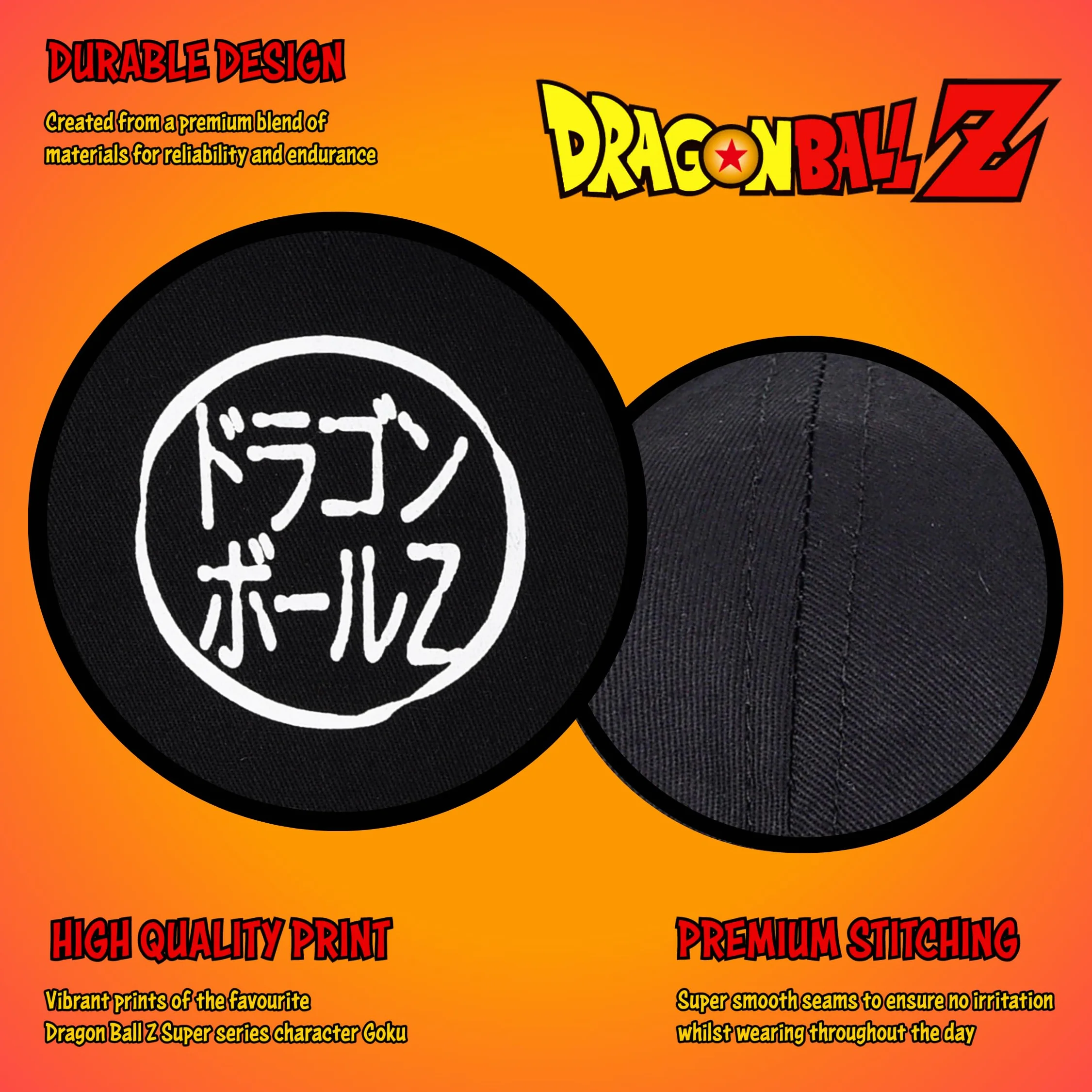 Gorra Dragon Ball Z para Niños, Gorra de Béisbol Shenron y Goku