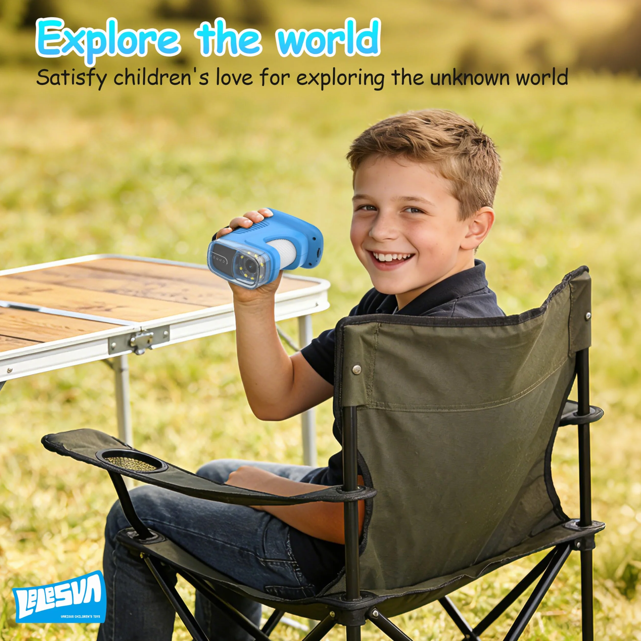 Microscopio Infantil con Pantalla Mejorada de 2.4" y resolución 4K Mini microscopio portátil de Bolsillo (1000X) Juguete Educativo Stem de Ciencia, cumpleaños (Azul)