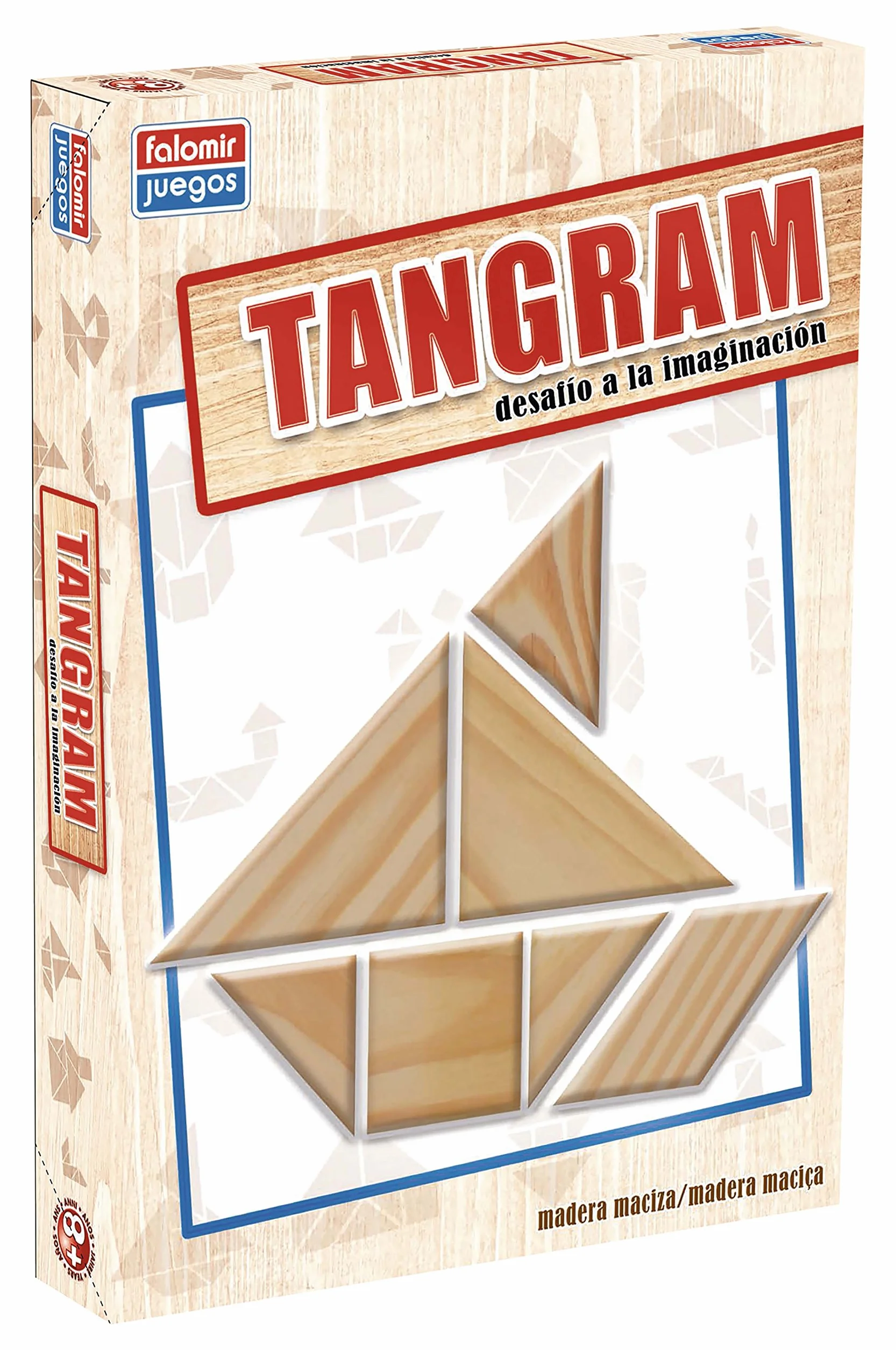 Falomir- Tangram Juego de Mesa Educativo, Multicolor (646484), a partir de 8 años