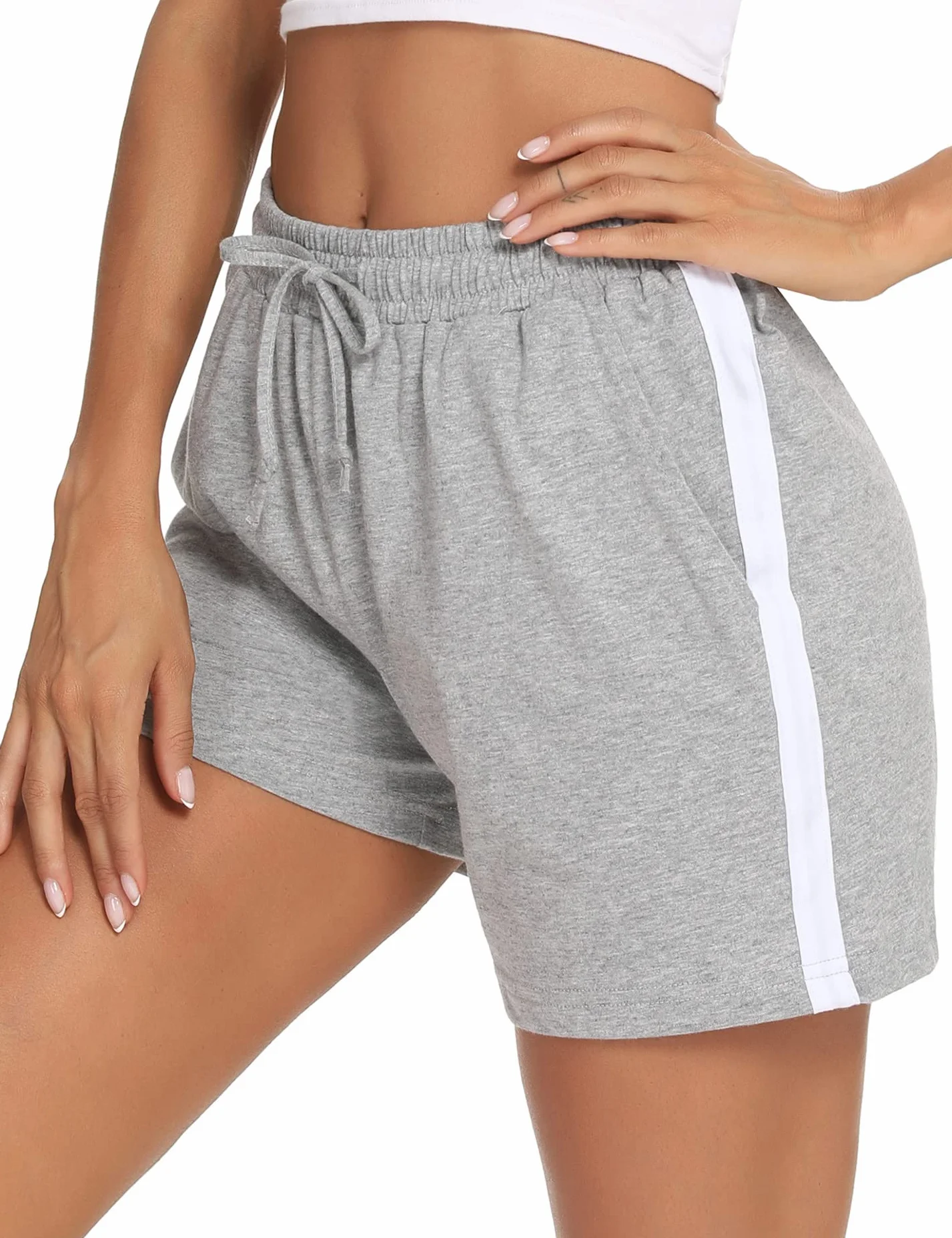 Litherday Shorts Mujer Algodón Pantalones Cortos Deportivos Yoga Fitness Jogging
