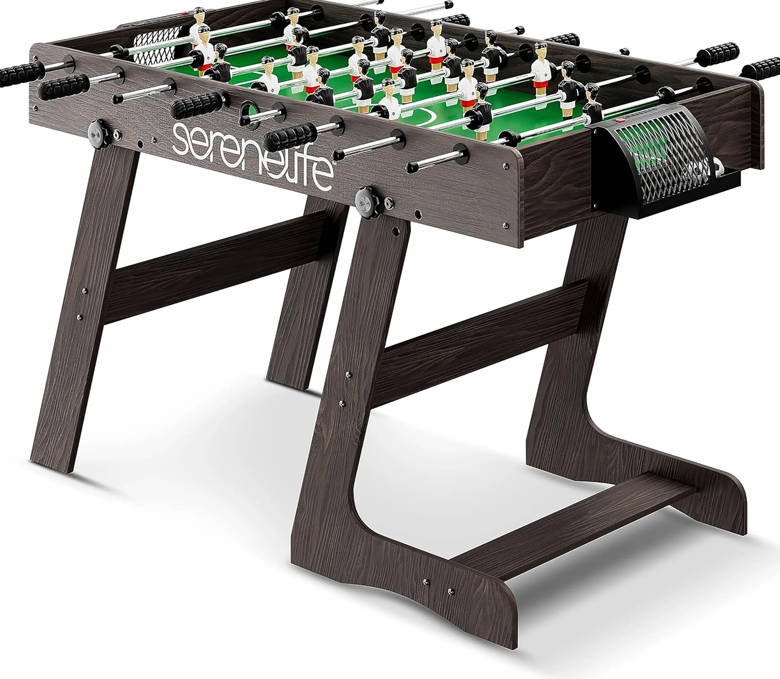 Serenelife futbolin, Tamaño competitivo de 48”, Futbol, para la casa, Sala de Juegos, Arcade