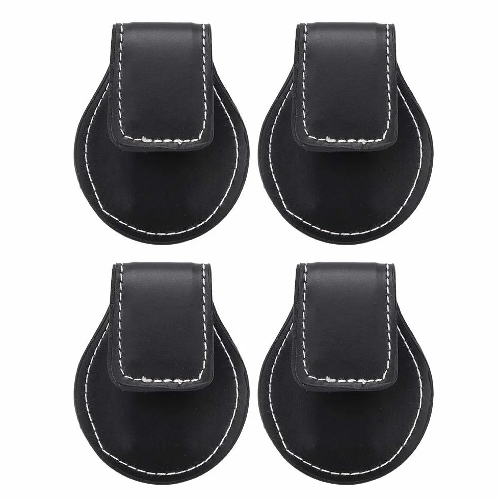 Alomejor Pool Cue Chalk Holder 4PCS Cue Chalk Case with Clip Billiard Accessory