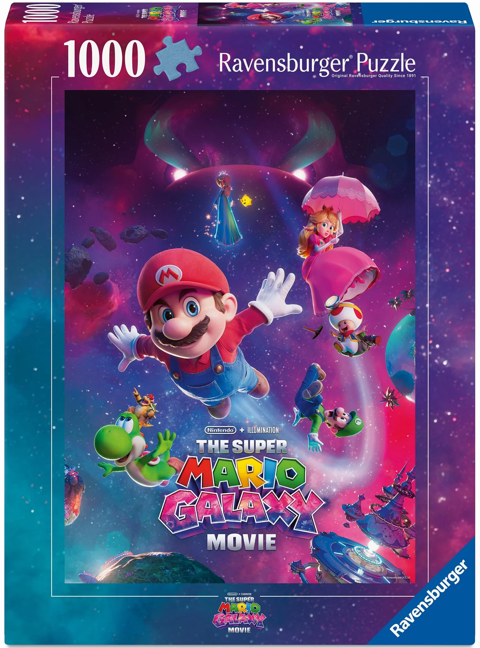 Ravensburger - Puzzle 1000 Piezas Super Mario 2 The Movie | Puzzle Adultos 50x70cm | Puzzle 1000 Piezas | Rompecabezas Adultos | Ideas Regalo