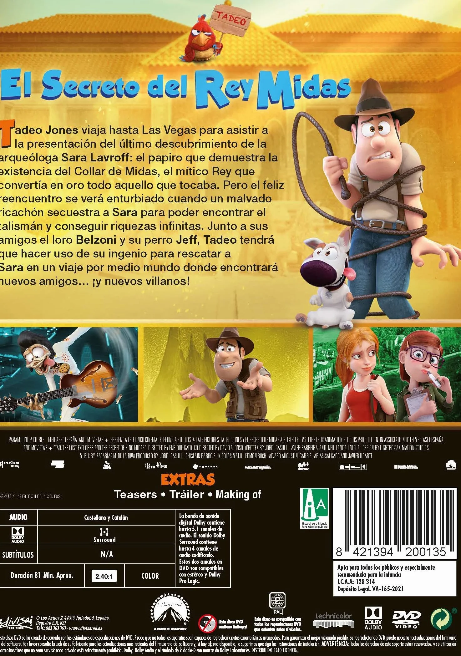 Tadeo Jones 2: El Secreto Del Rey Midas