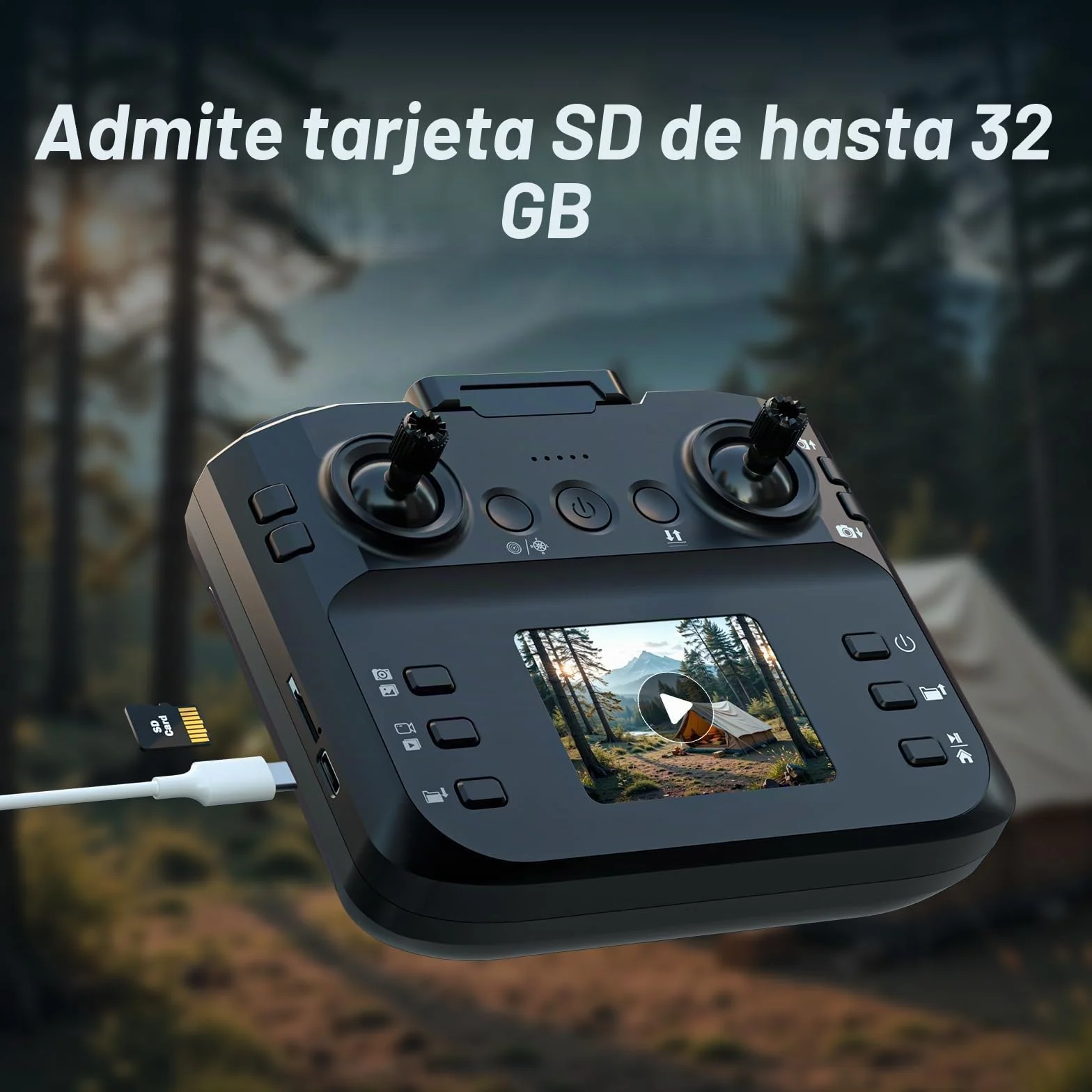 F417PRO Drone con Cámara 1080P para Adultos Niños, Mini Drone con Pantalla, Doble Lente 90°, LED, Flujo Óptico, Batería Modular, Principiantes, Despegue 1 Tecla, Sin Cabeza, Flip 3D, Maletín