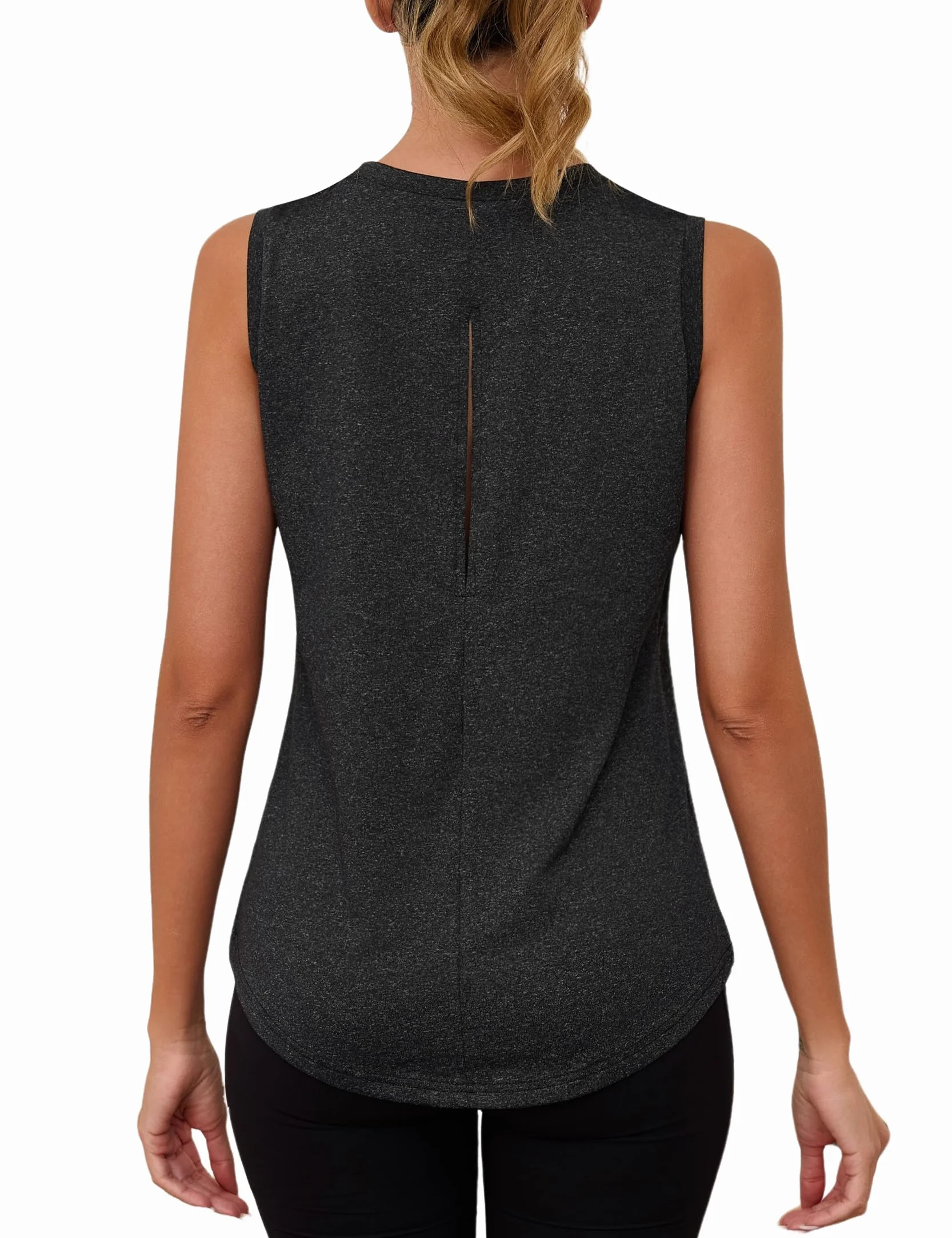 Camiseta de Tirantes Deporte Mujer Sin Mangas Cuello Redondo Racerback Top Ligera