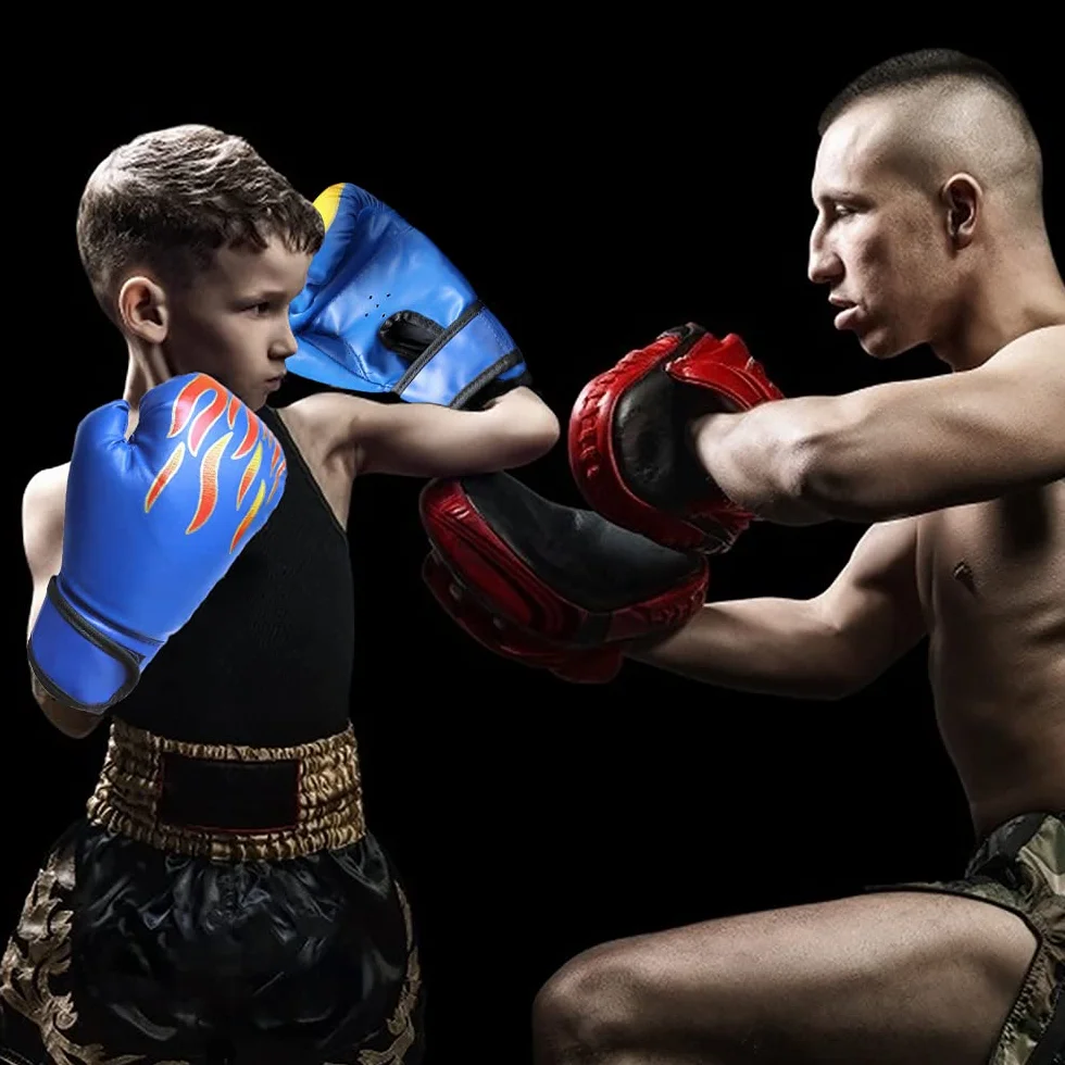 Guantes de Boxeo para Niños PU Entrenamiento 3-12 Años