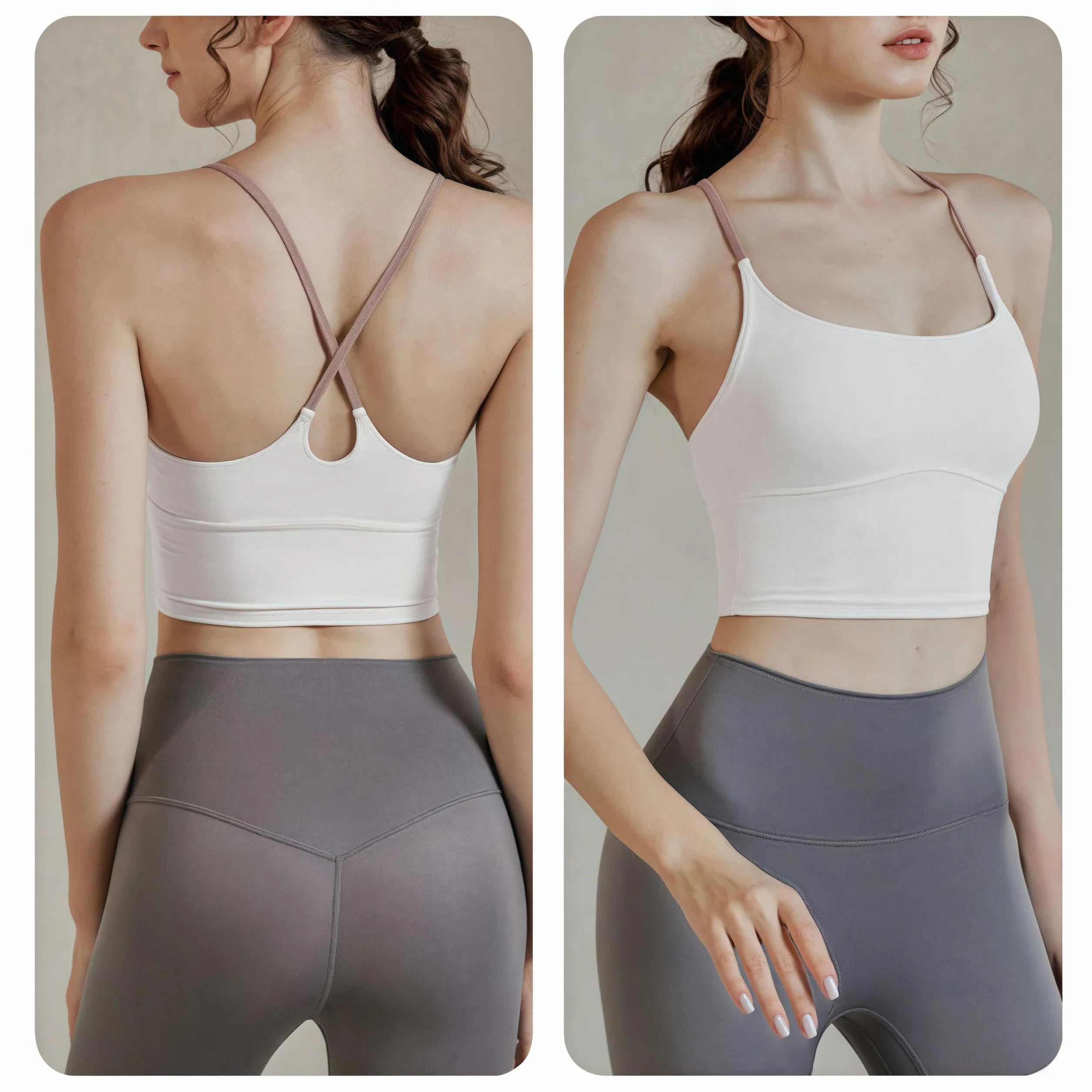 Camiseta de Tirantes Deportiva Mujer sin Mangas Transpirable Ligera para Gimnasia Yoga