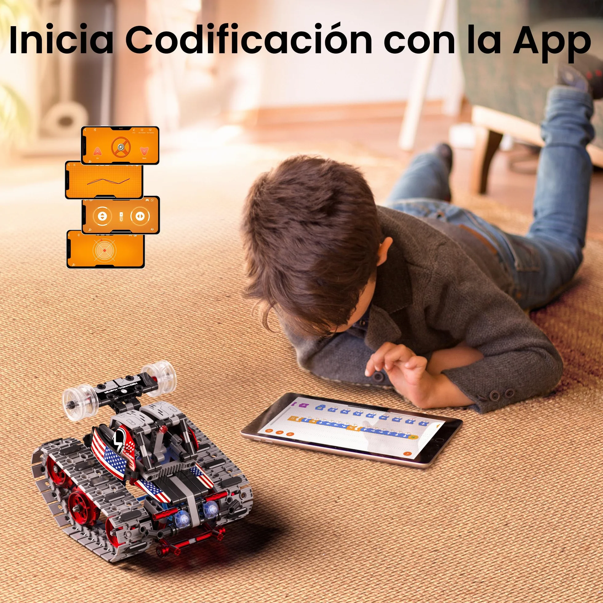 Sillbird Technic Robot Transformable Controlado por App, Robótico 4en1 a Control Remoto, Juguetes de Construcción con Programación, Regalos Creativos para Niños de 8 a 12 + Años (631 Piezas)