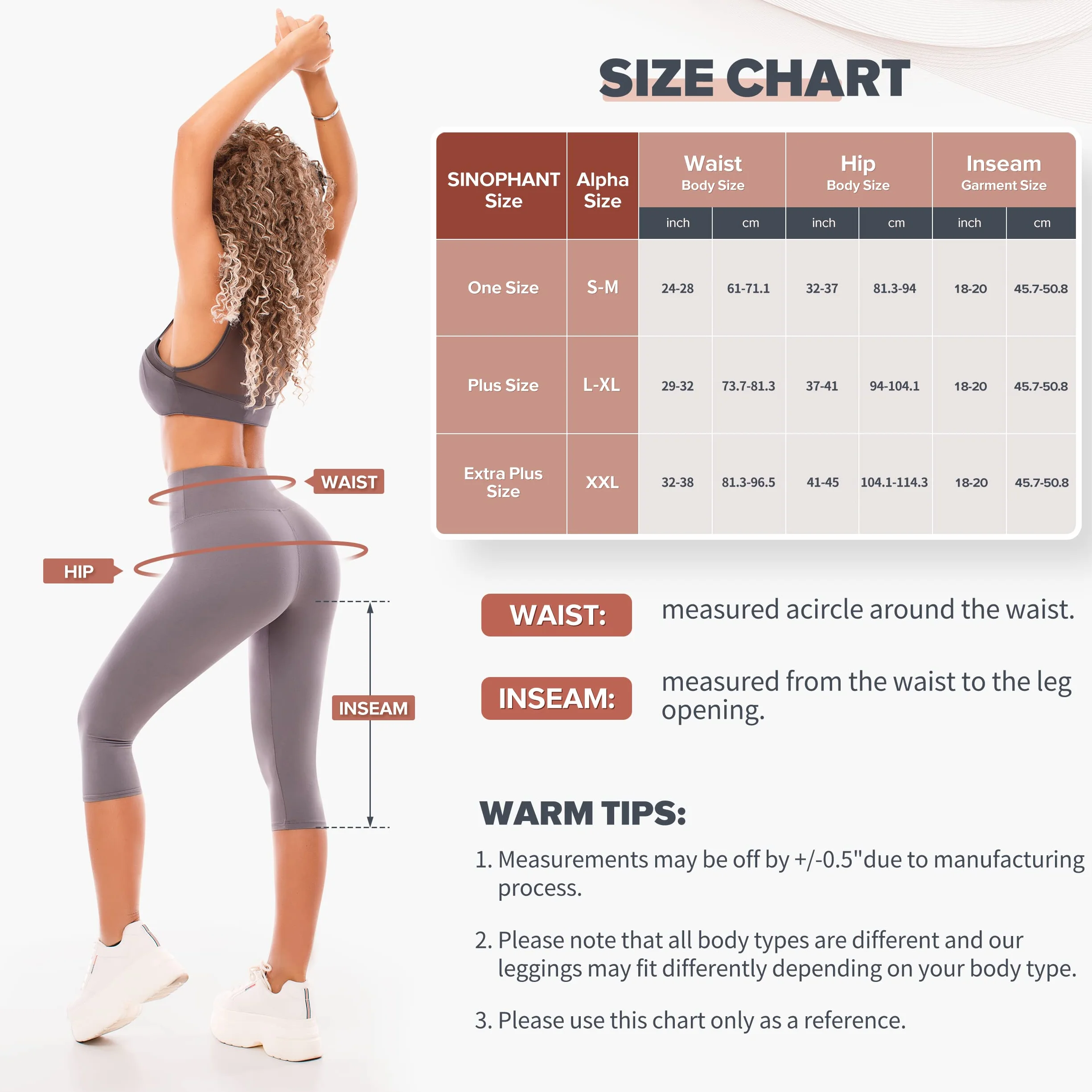 SINOPHANT Leggins Cortos Mujer Cintura Alta 3/4 Pantalones Deportivos Capri Mallas Deporte