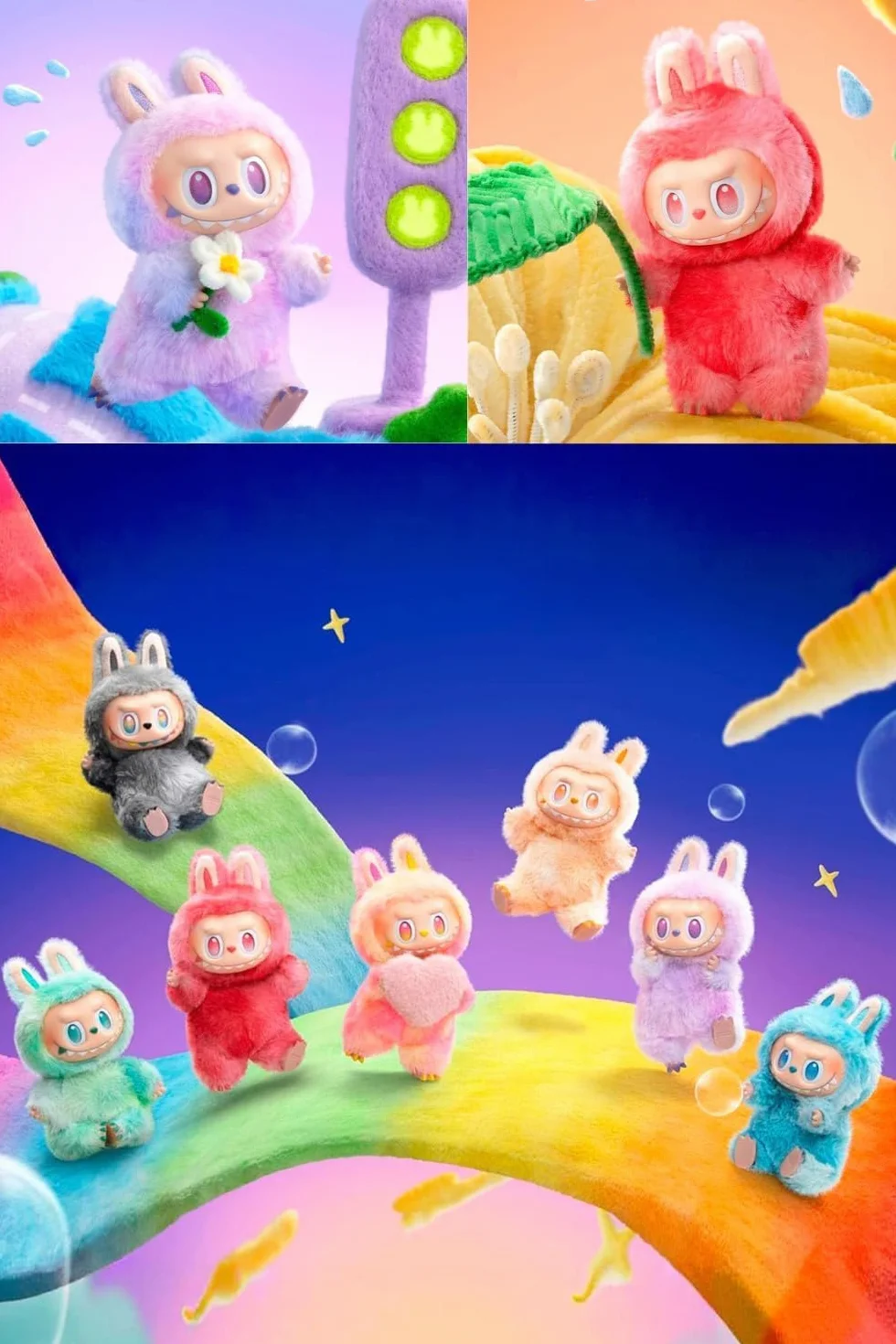 POP MART THE MONSTERS Big into Energy Series - Colgante de Peluche de Vinilo Caja Ciega