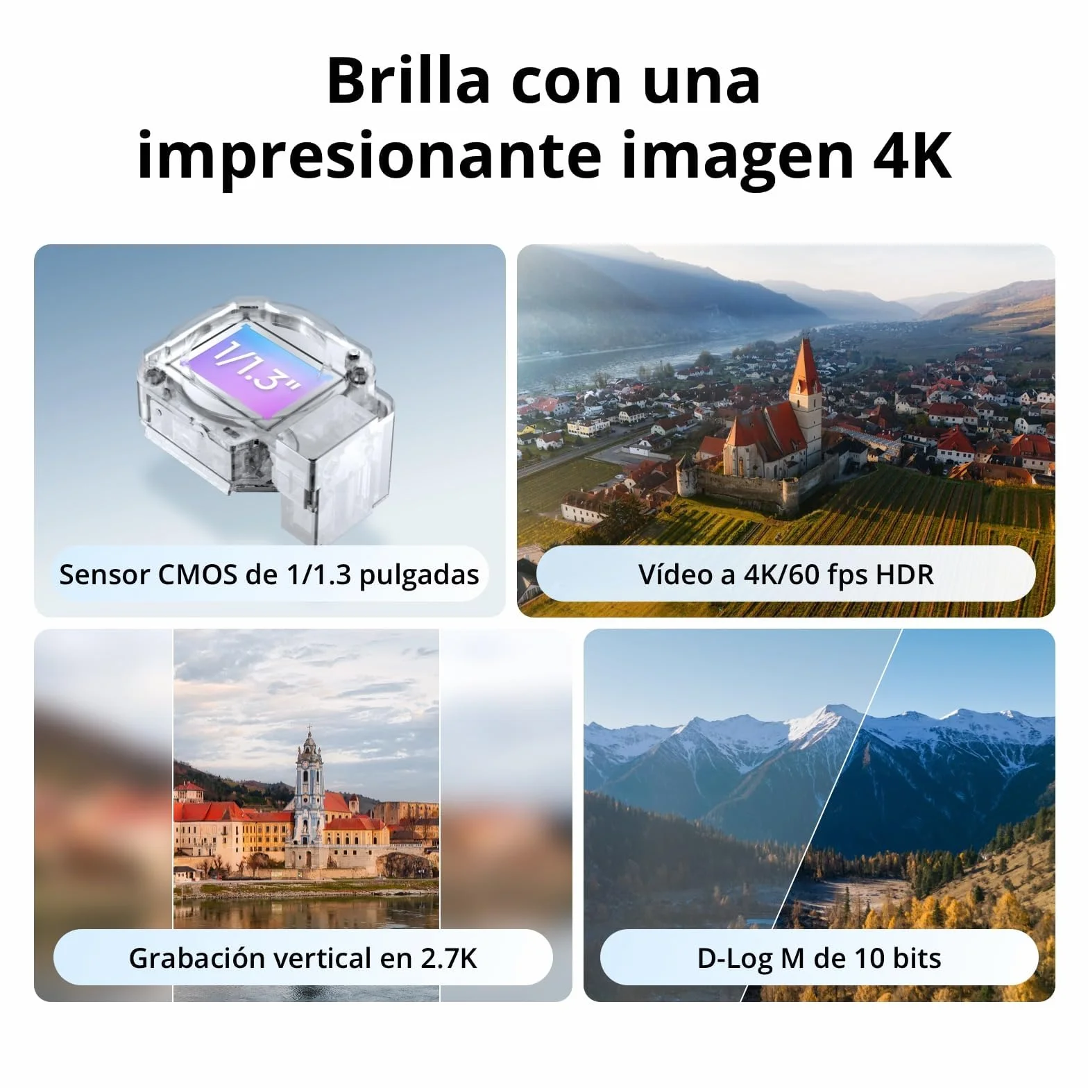 DJI Flip (Control Remoto con Pantalla RC 2), dron con Seguimiento con cámara 4K UHD para Adultos, ‌< 249 g, estabilización en 3 Ejes, despegue Desde la Palma, Tiempo máx. de Vuelo de 31 min
