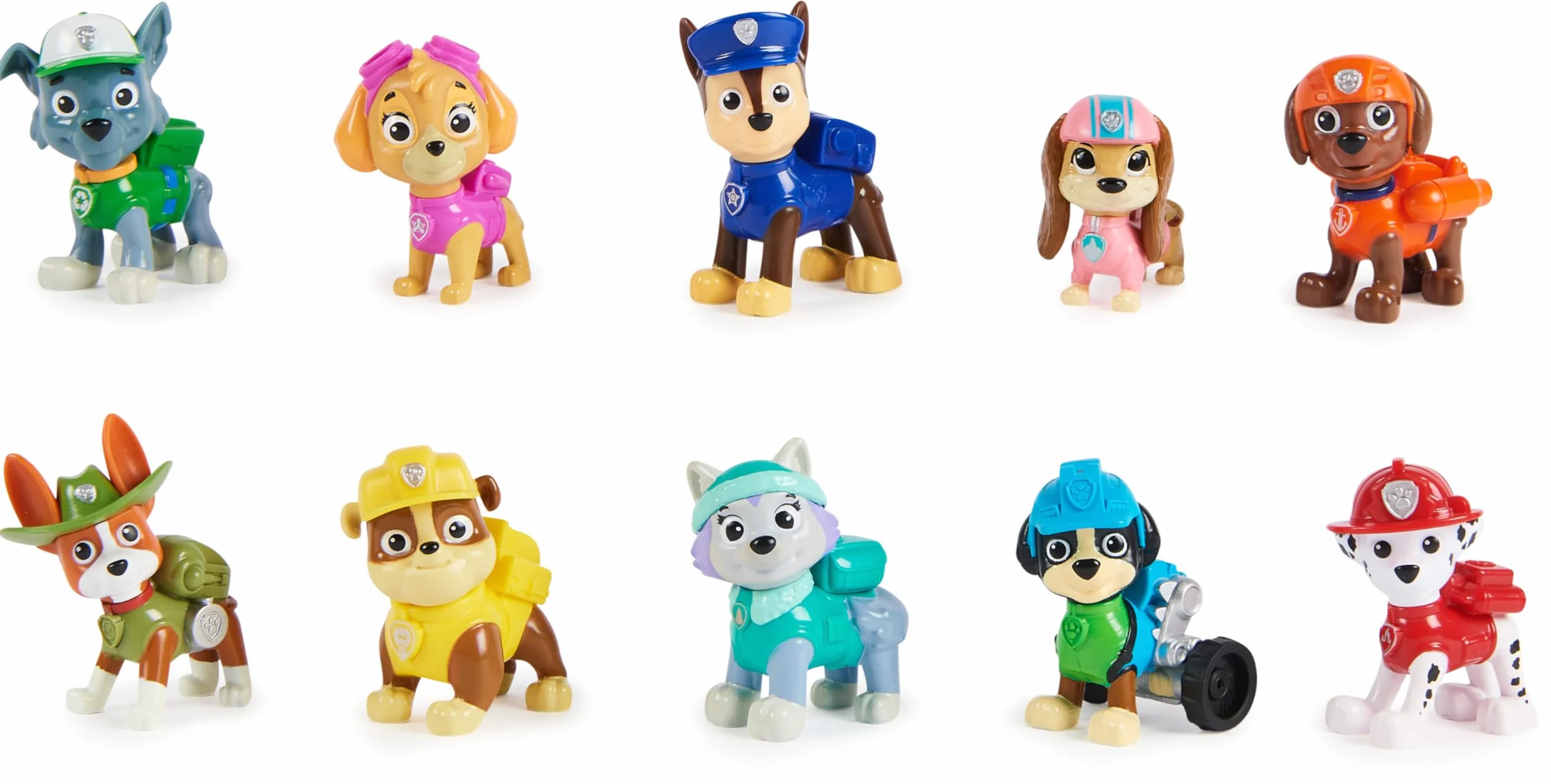 Paw Patrol Patrulla Canina - Pack 10 Figuras Coleccionables 10º Aniversario - Patrulla Canina Juguetes - Juguetes Niños 3 Años + - Regalo Niño 3 Años +