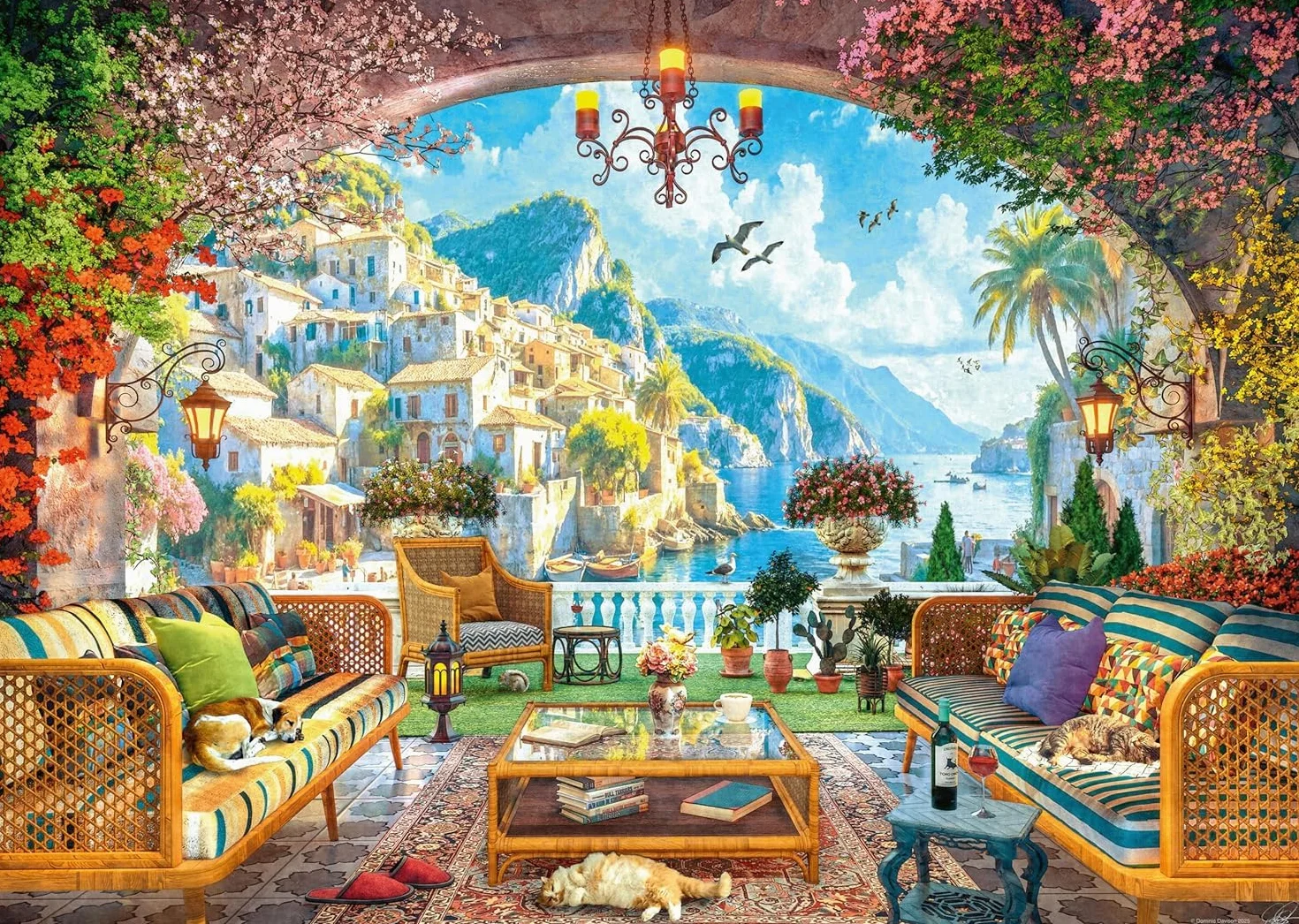 Ravensburger - Puzzle 1000 Piezas Mediterranena View | Puzzle Adultos | para Toda La Familia | 70x50 Cm | Rompecabezas Adultos | Regalo Navidad