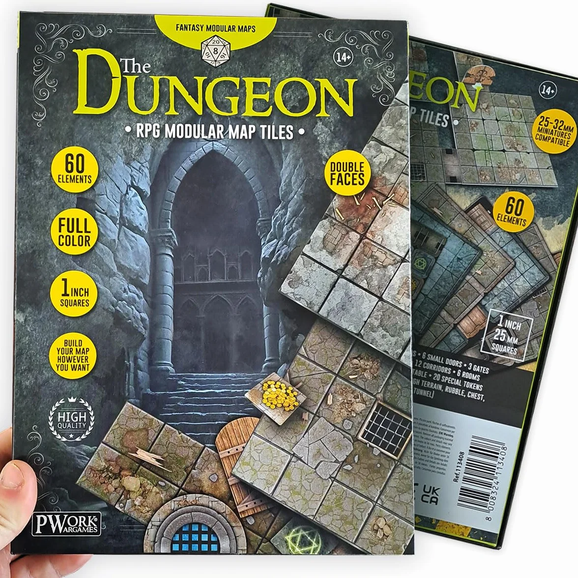 The Dungeon - RPG Modular Map Tiles - double face cardboard tiles