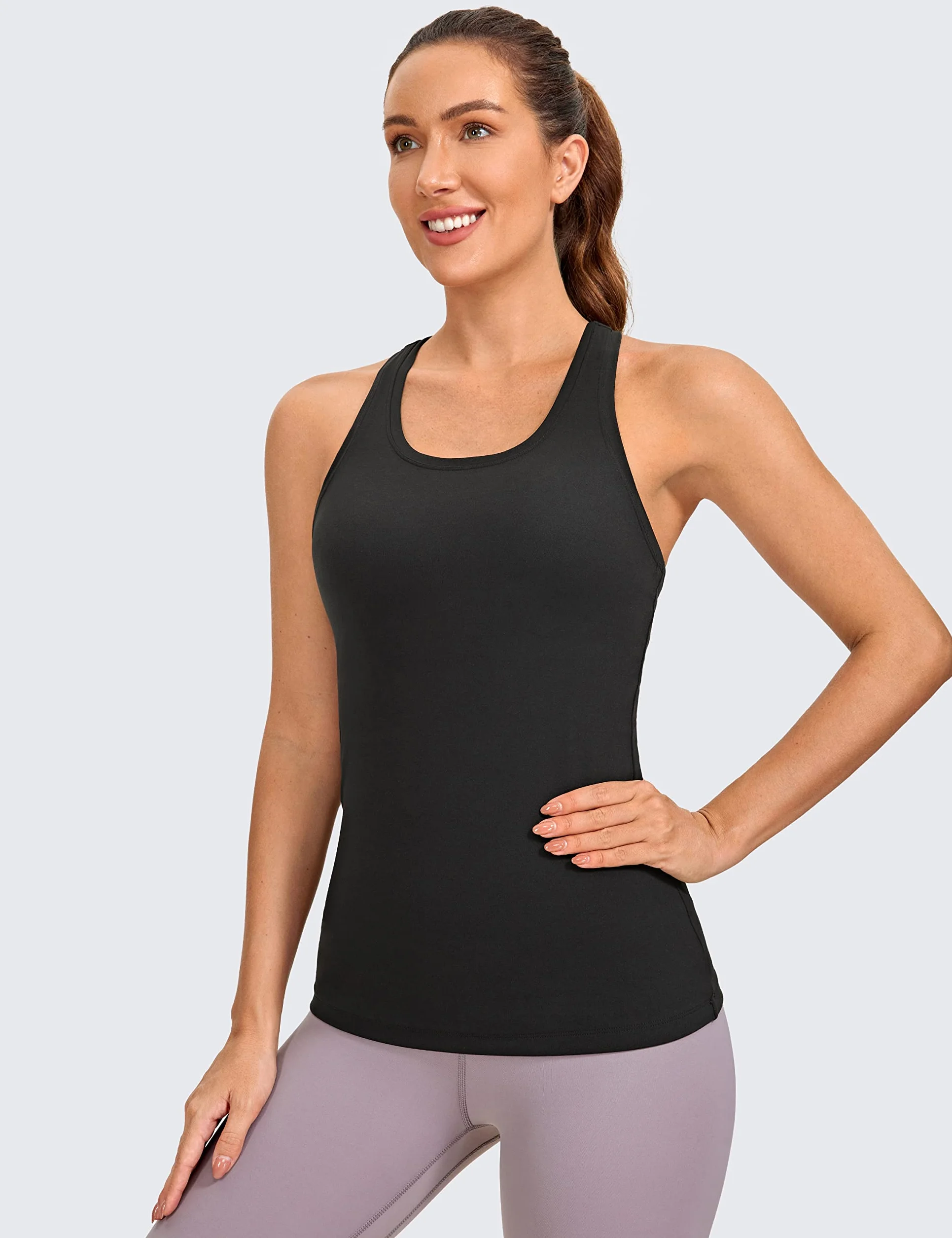 CRZ YOGA Butterluxe Camiseta sin Mangas Mujer Espalda Cruzada Gimnasio