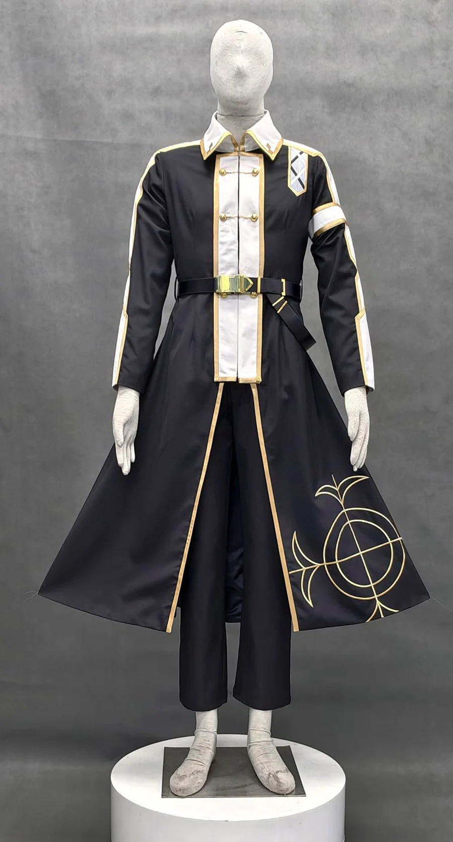 Disfraz de cosplay de anime de talla estadounidense, abrigo largo para hombre, traje de fiesta
