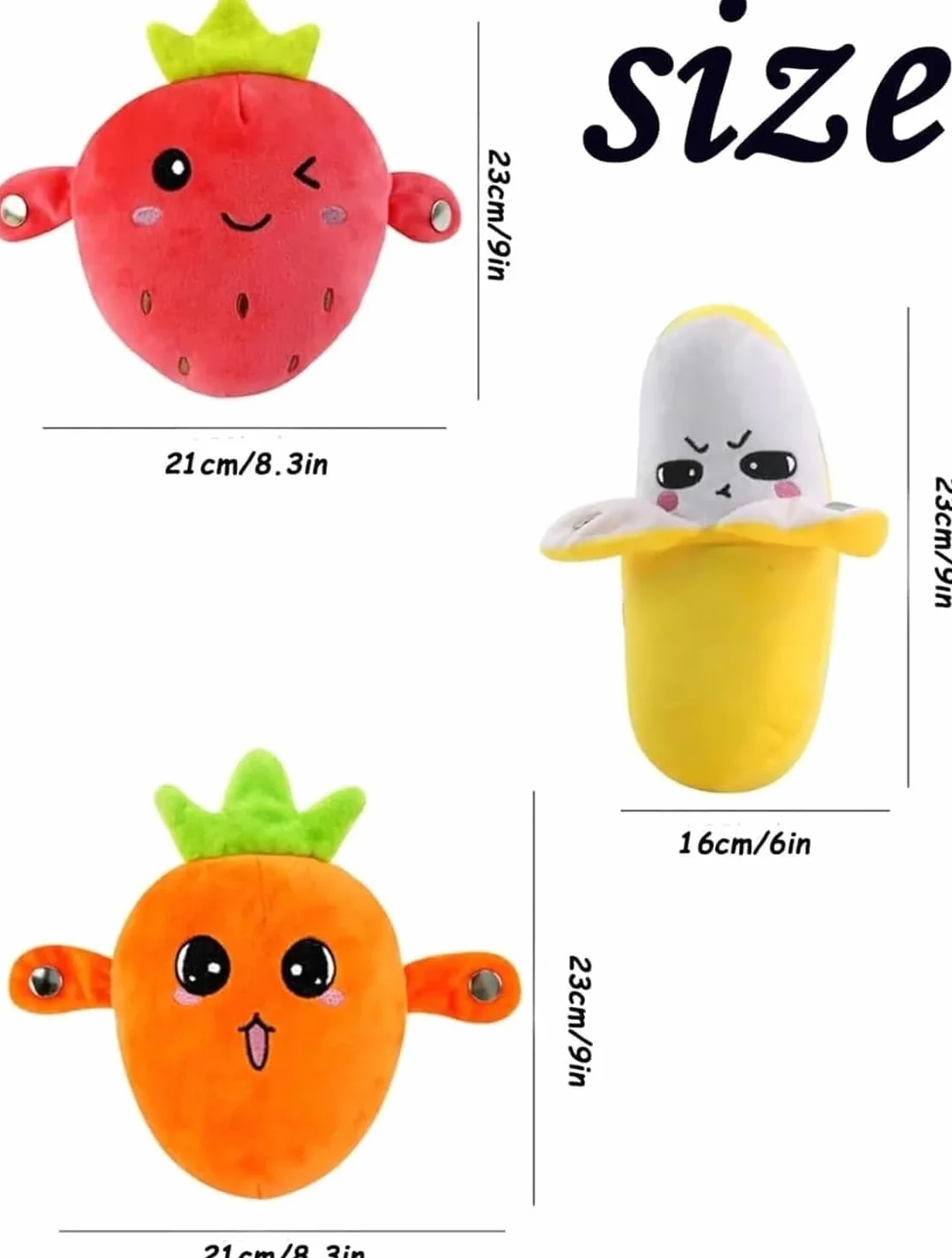 Muñeca Interactiva con Sensor Musical, Muñeca de Peluche en Forma de Fruta con Interacción Feliz Sensible al Tacto y Sonido Enriquecido, 3 Modos, Peluche de Latido con Sensor de Fruta(Yellow)