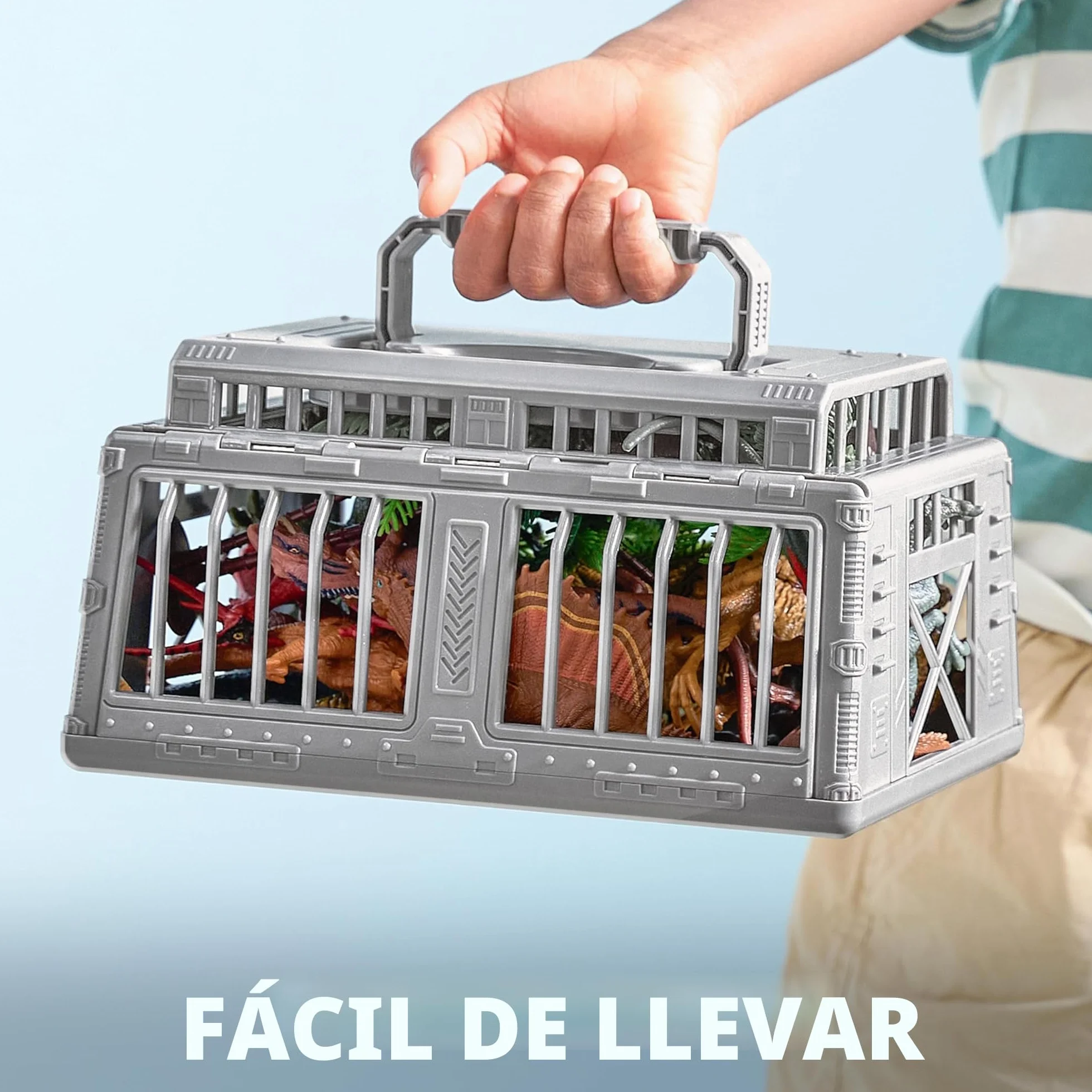 JOYIN Juguetes de Dinosaurios para Niños 3-6 Años 19 Regalos con Almohadillas y Jaulas de Almacenamiento