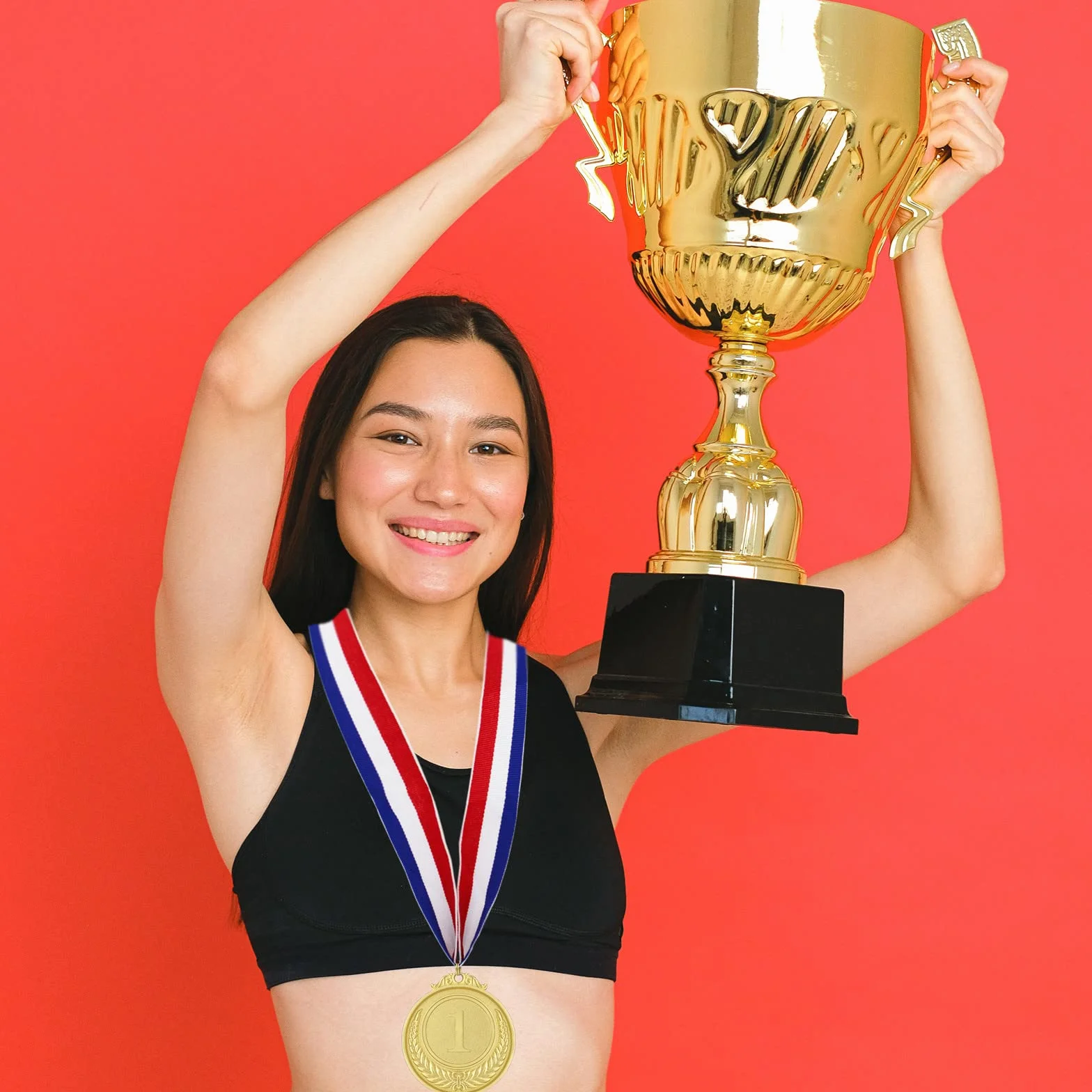 Donrime Medallas de Metal Dorado con Cintas, 12 Piezas, Premios Deportivos para Niños y Adultos