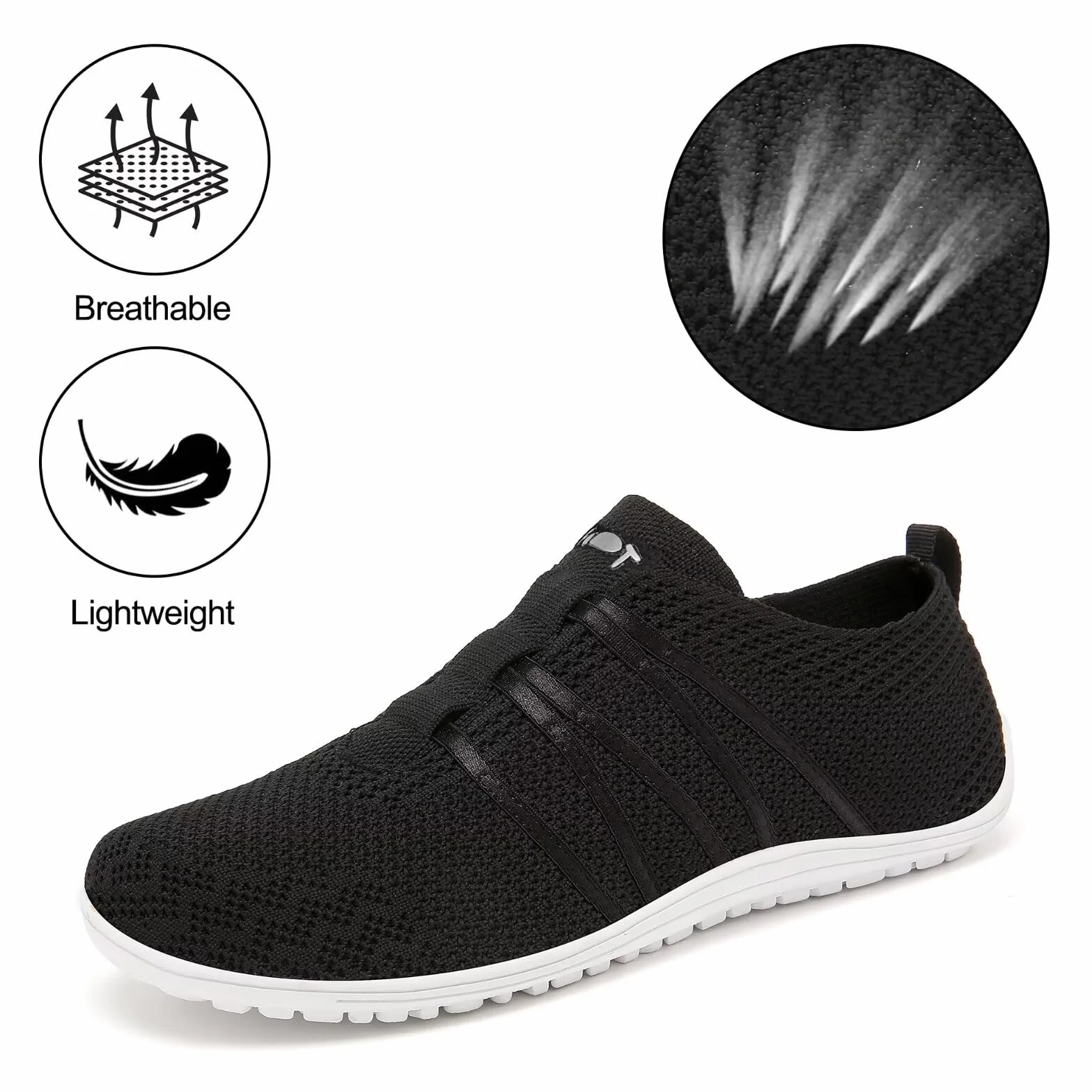 Merdoo Zapatillas de Deporte Unisex Ligeras Sin Cordones Antideslizantes Talla 37-45