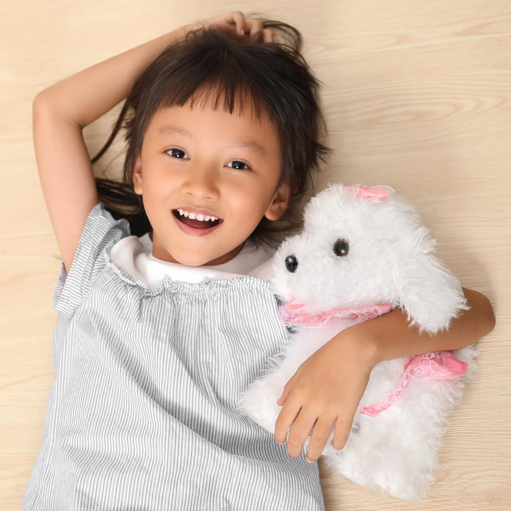 OR OR TU Control Remoto Felpa Electrónica Interactivos Juguete Perro Mascota para Niñas Caminando y Ladrando,Agitar Cola Educación Temprana Regalo de Cumpleaños para Niños 3 4 5 6+ Años