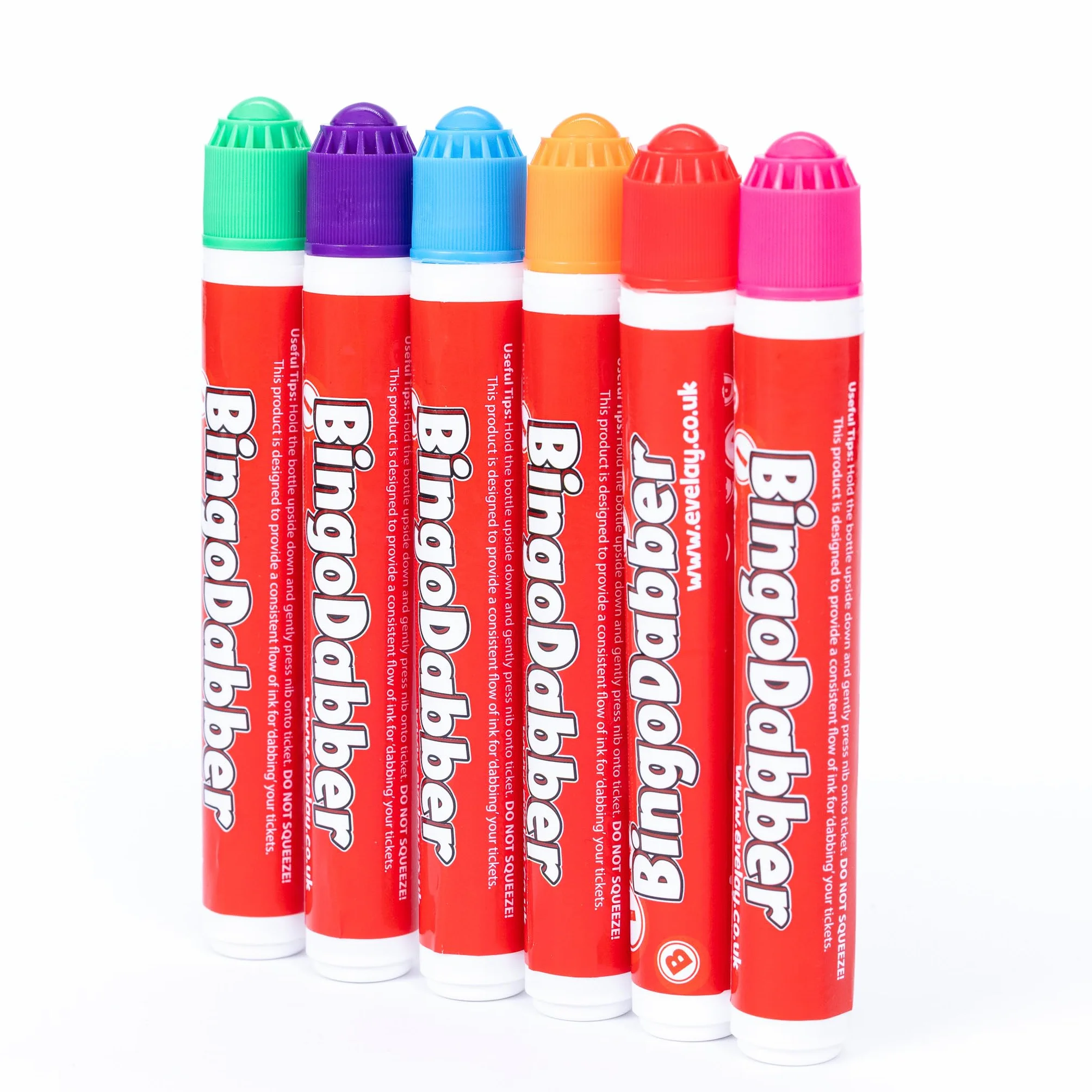evelay Bingo Dabbers - Rotuladores de colores mixtos para juegos de boletos de bingo (paquete de 12)