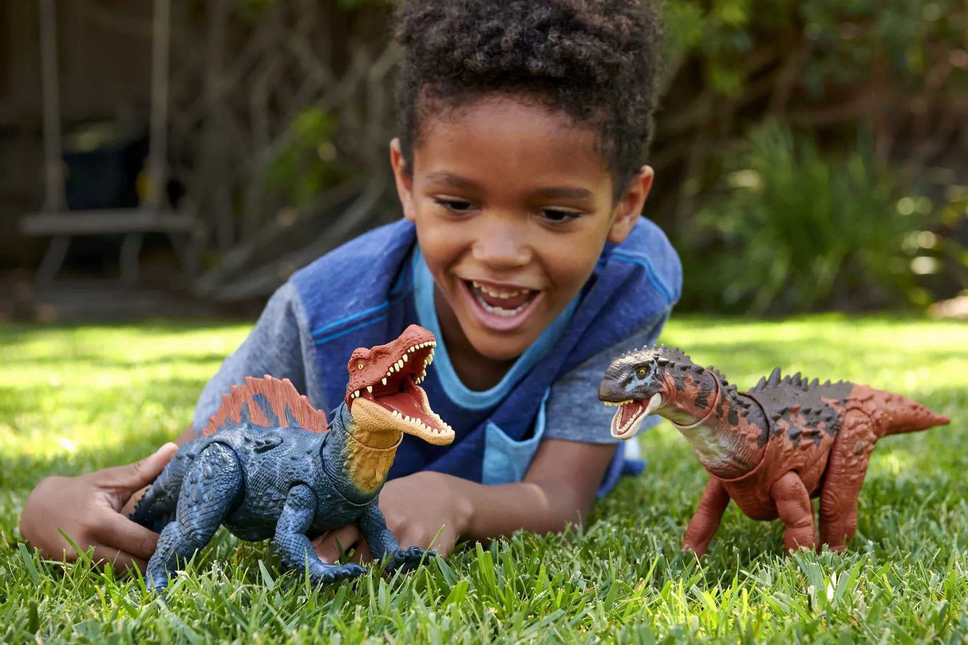 Mattel Jurassic World Dominion Massive Action Siamosaurus Dinosaurio figura de acción, juguete +4 años (HDX51)